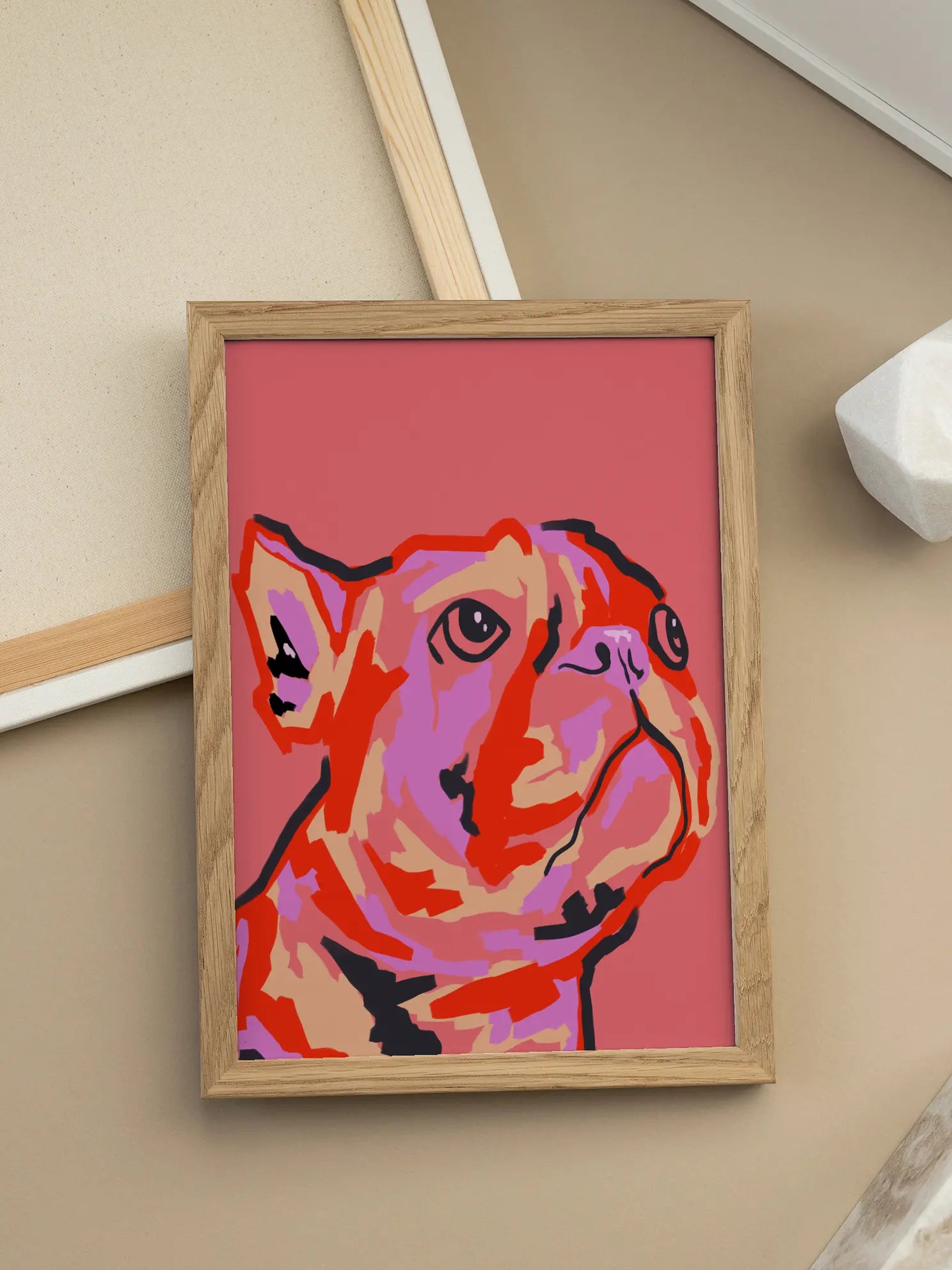 Colorful Dog Poster