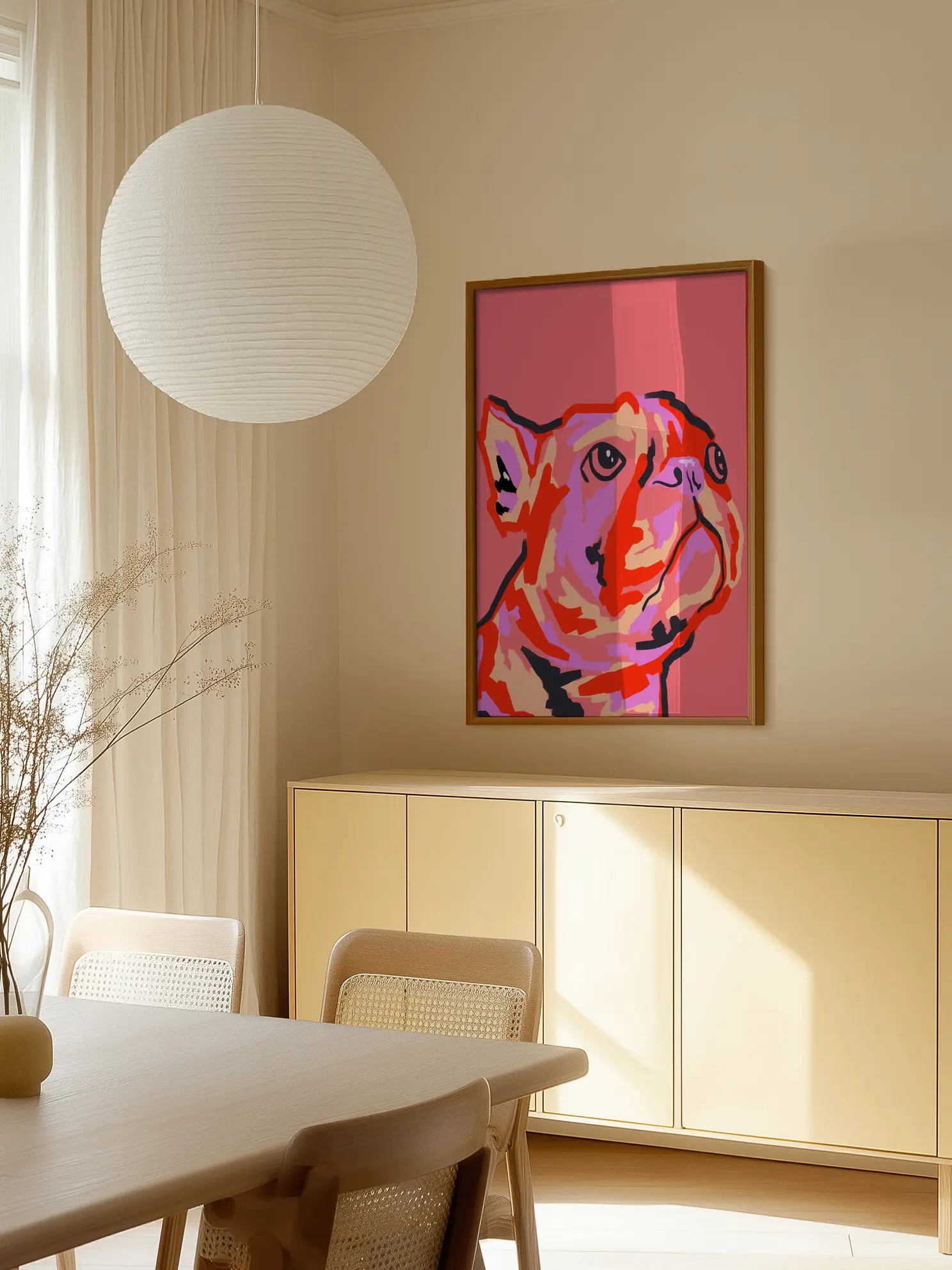 Colorful Dog Poster