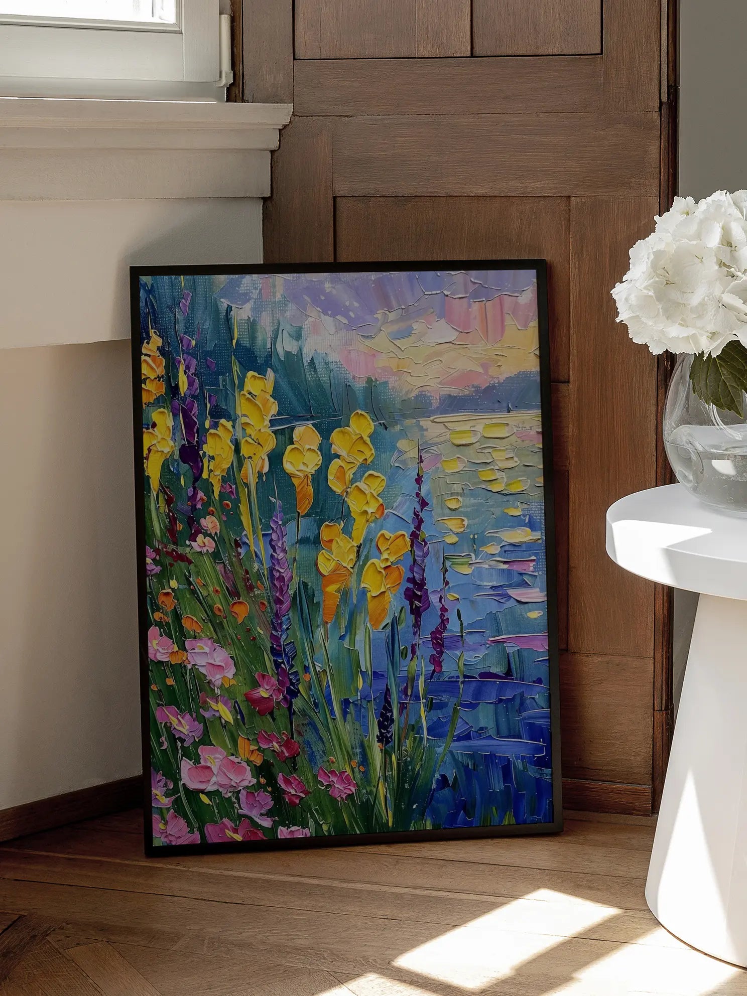 Colorful Floral Painting Poster