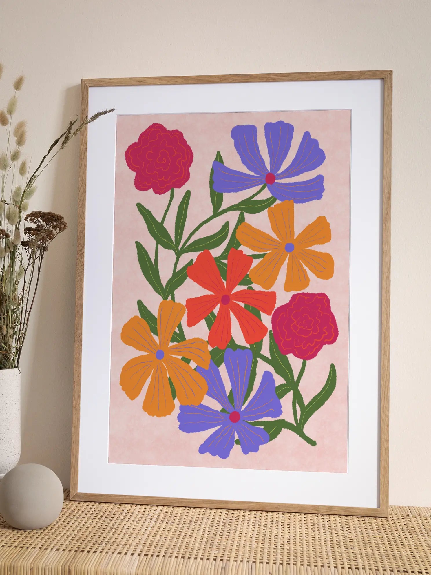 Colorful Flowers Poster