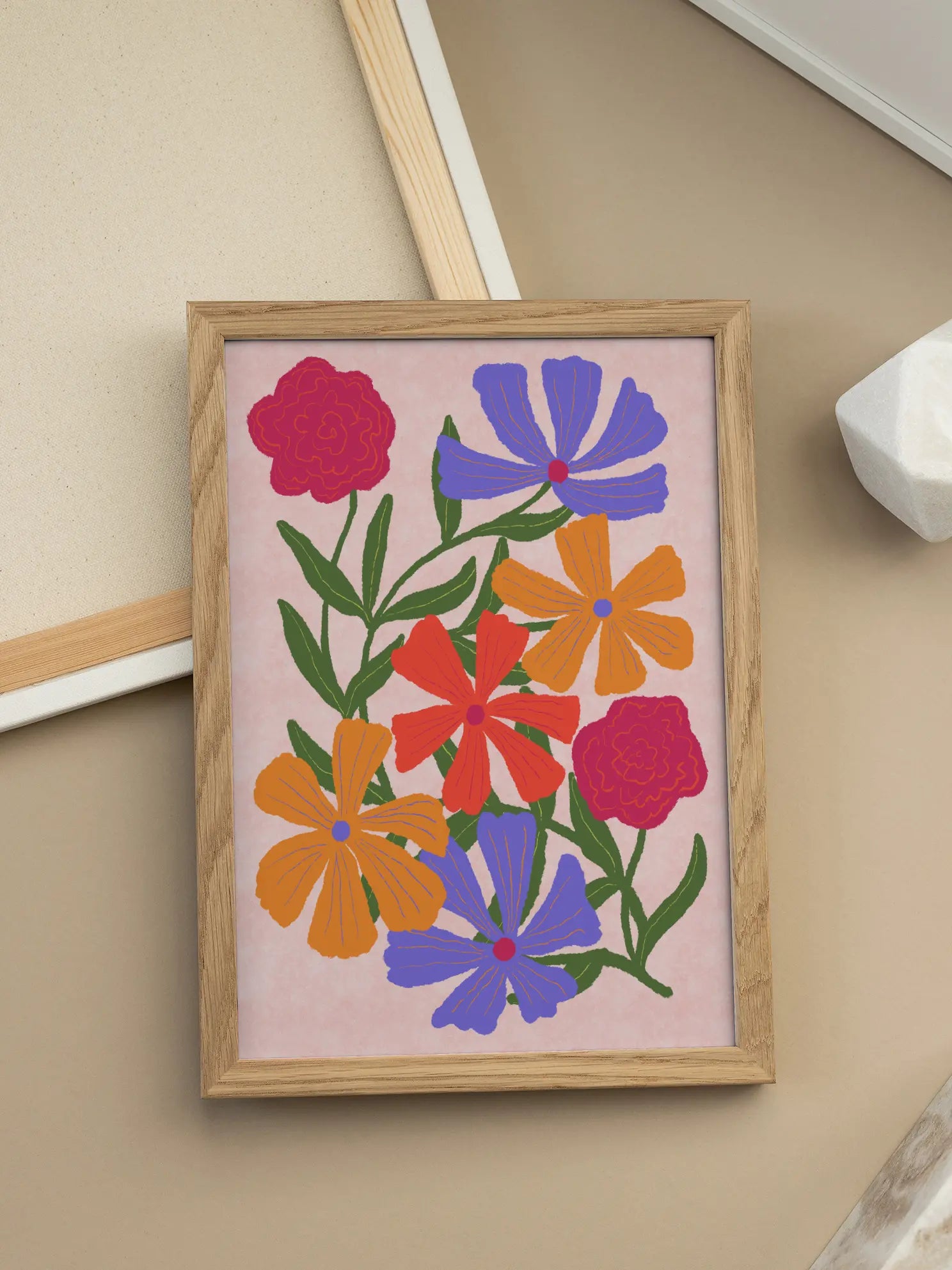 Colorful Flowers Poster