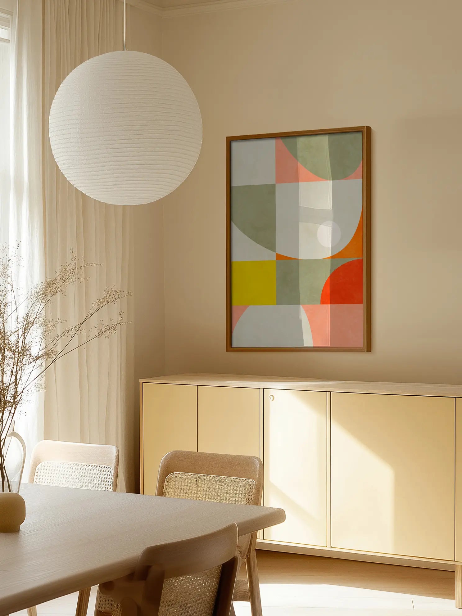Colorful Geometrics No1 Poster