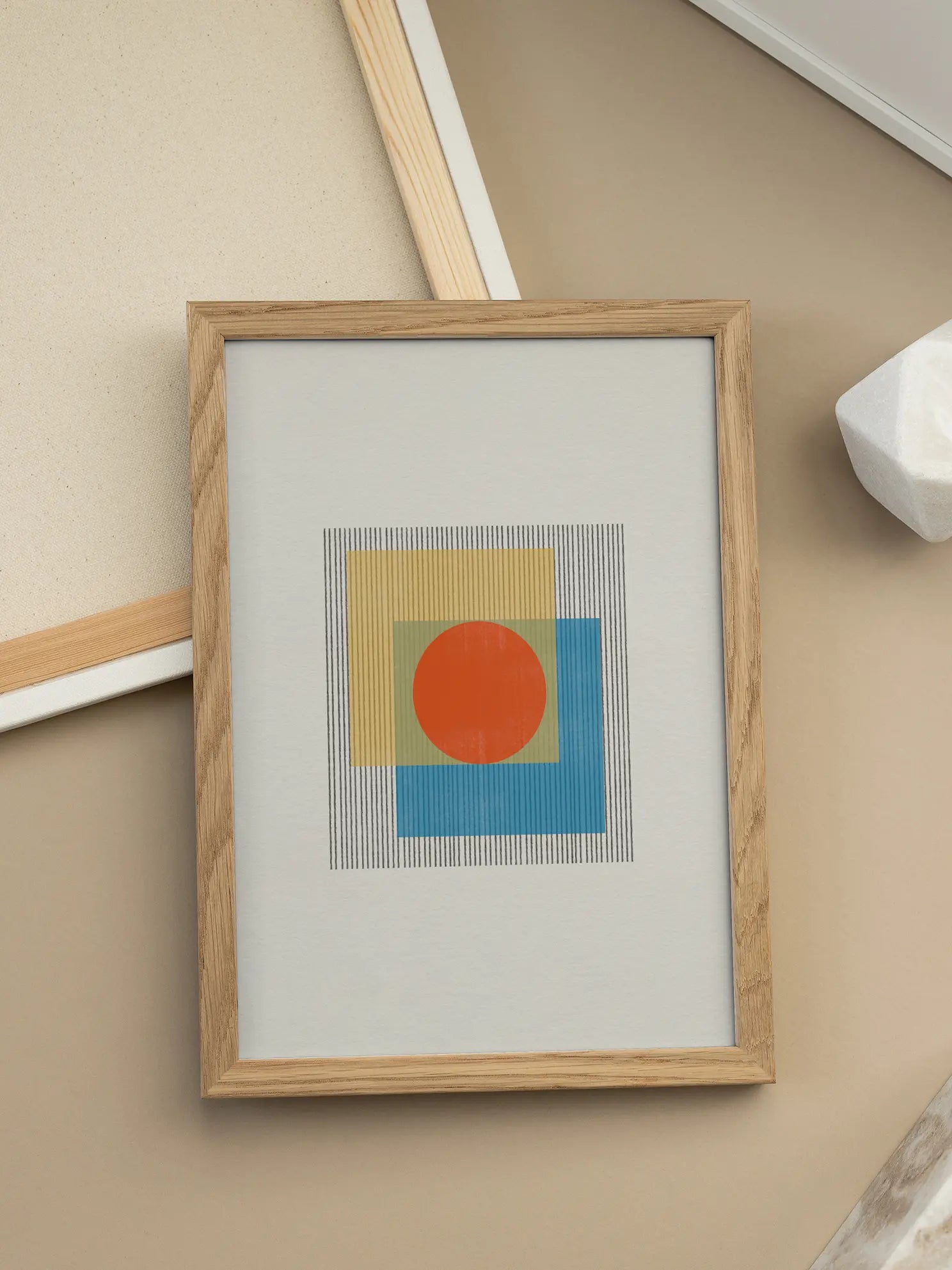 Colorful Geometry No3 Poster