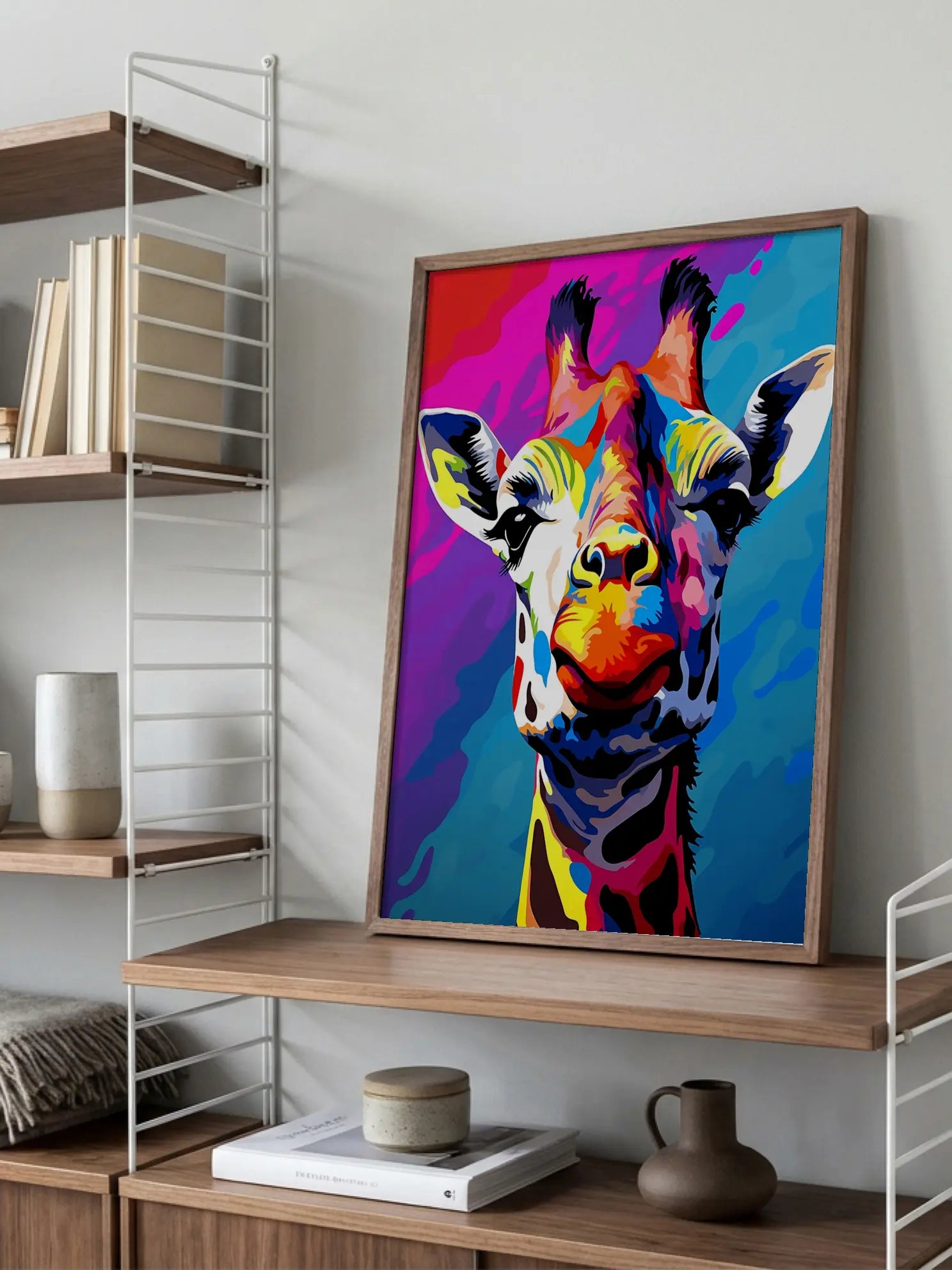 Colorful Giraffe Poster