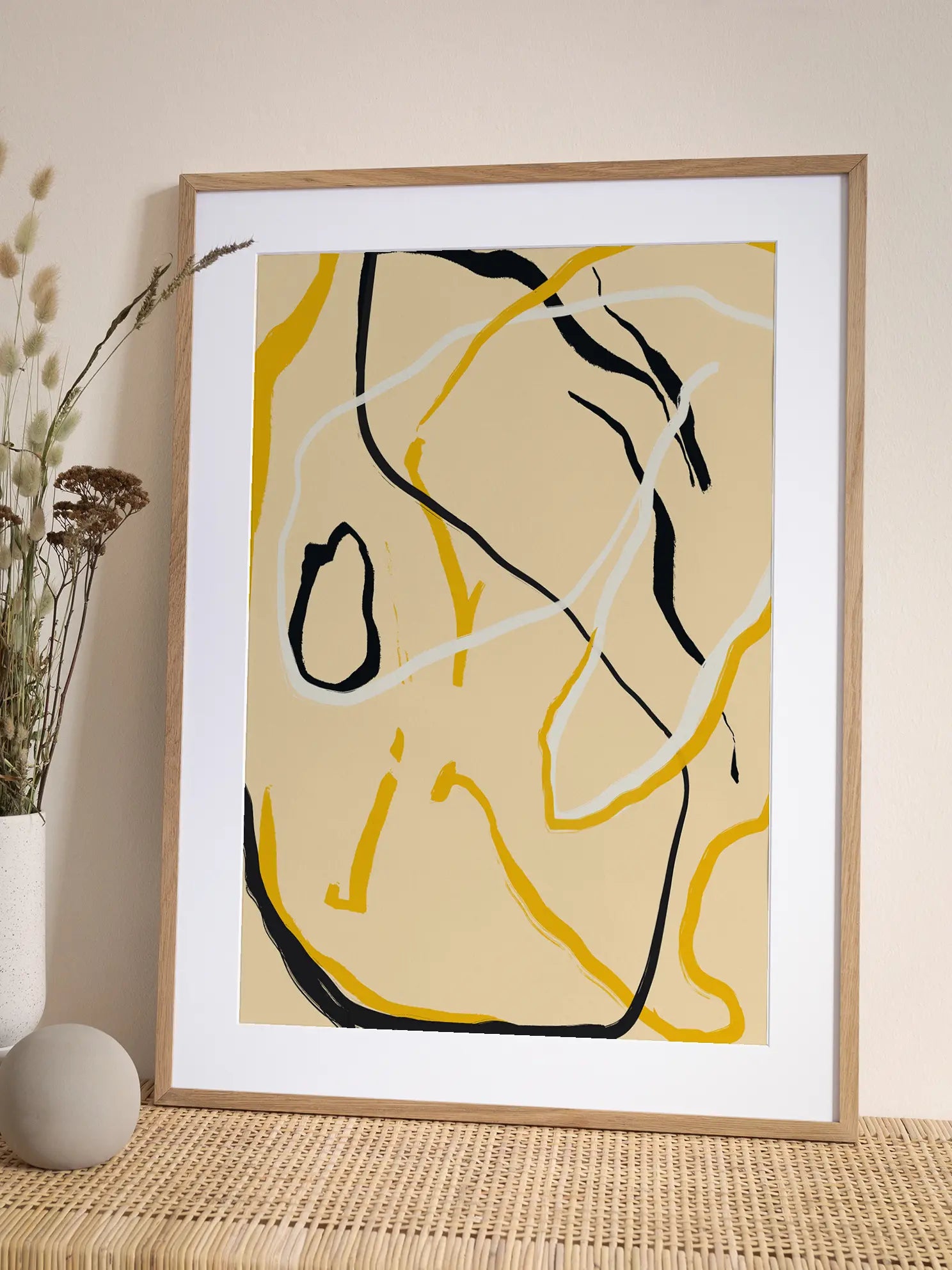 Colorful Line Art Poster