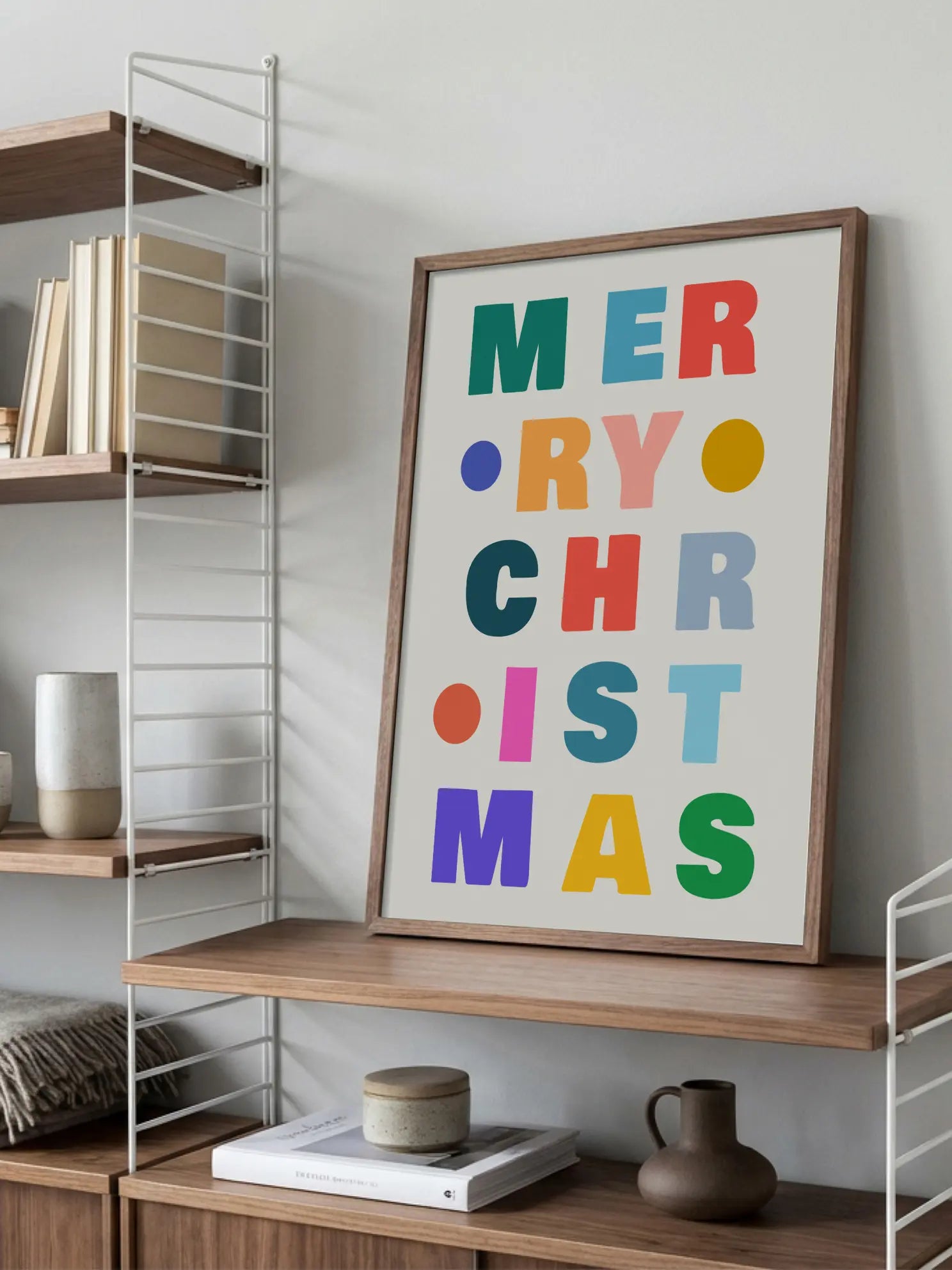 Colorful Merry Christmas Poster