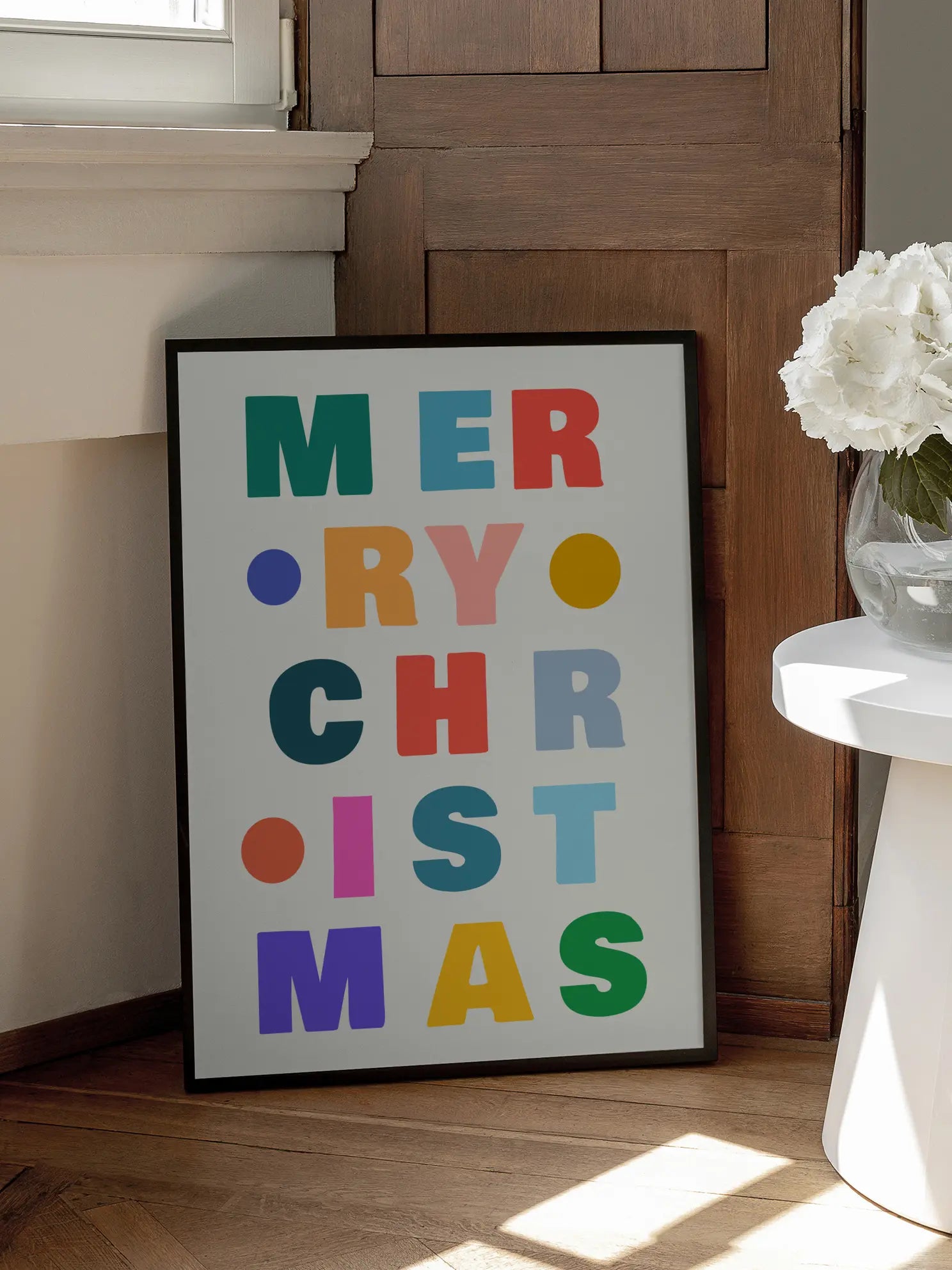 Colorful Merry Christmas Poster
