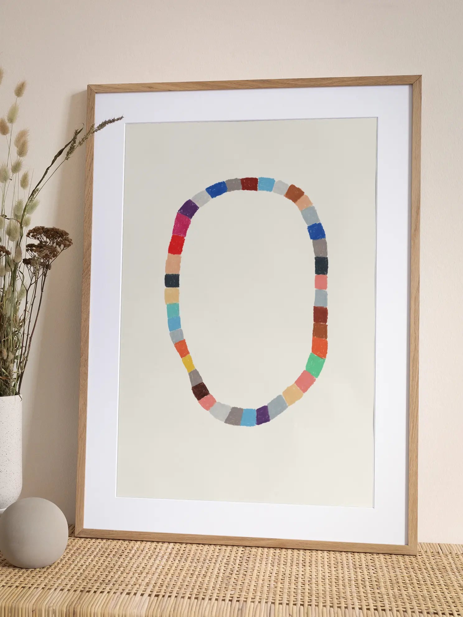 Colorful Necklace Poster