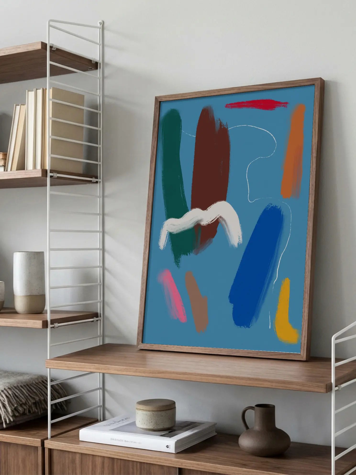 Colorful Paint Strokes Poster