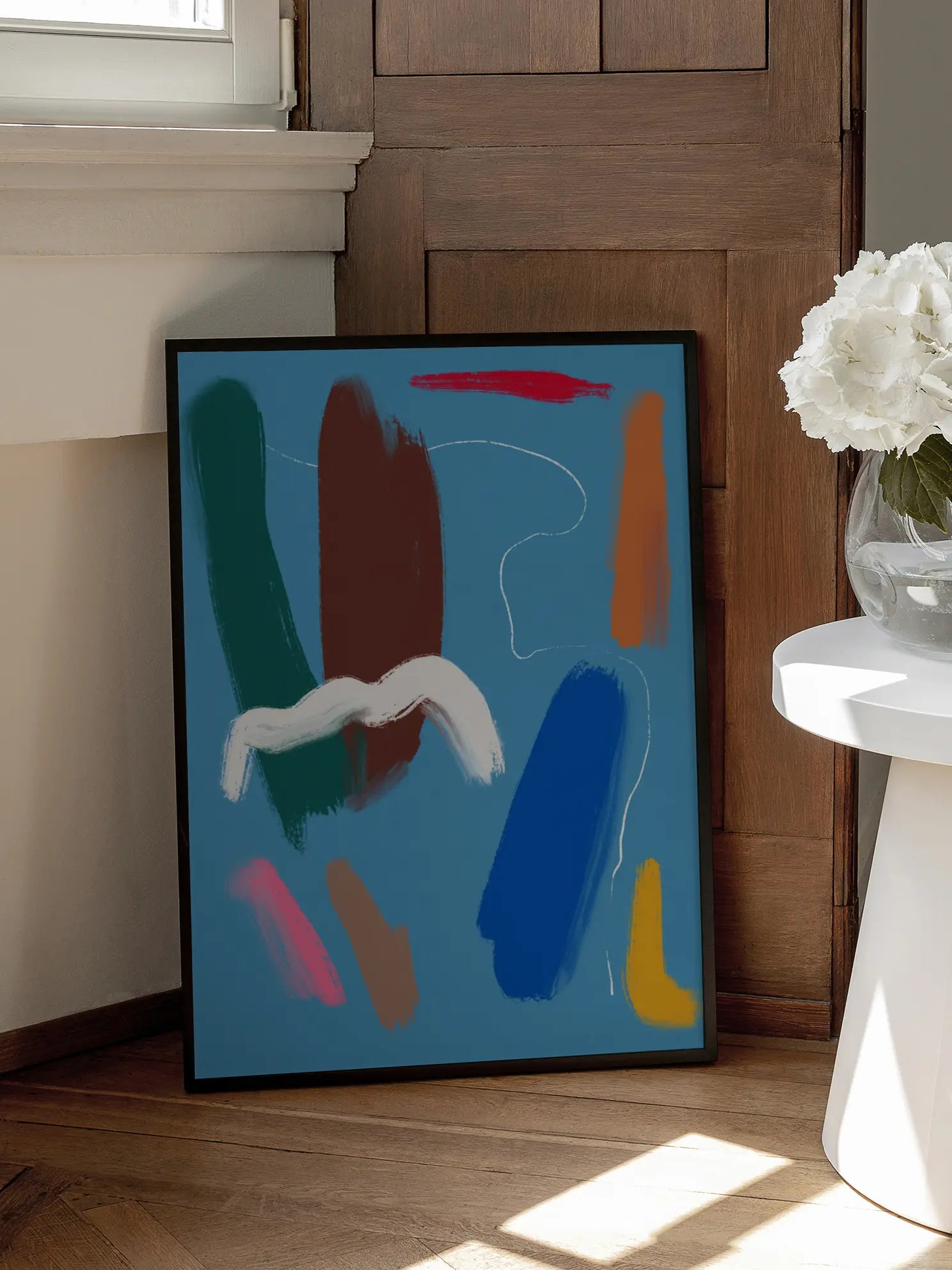 Colorful Paint Strokes Poster