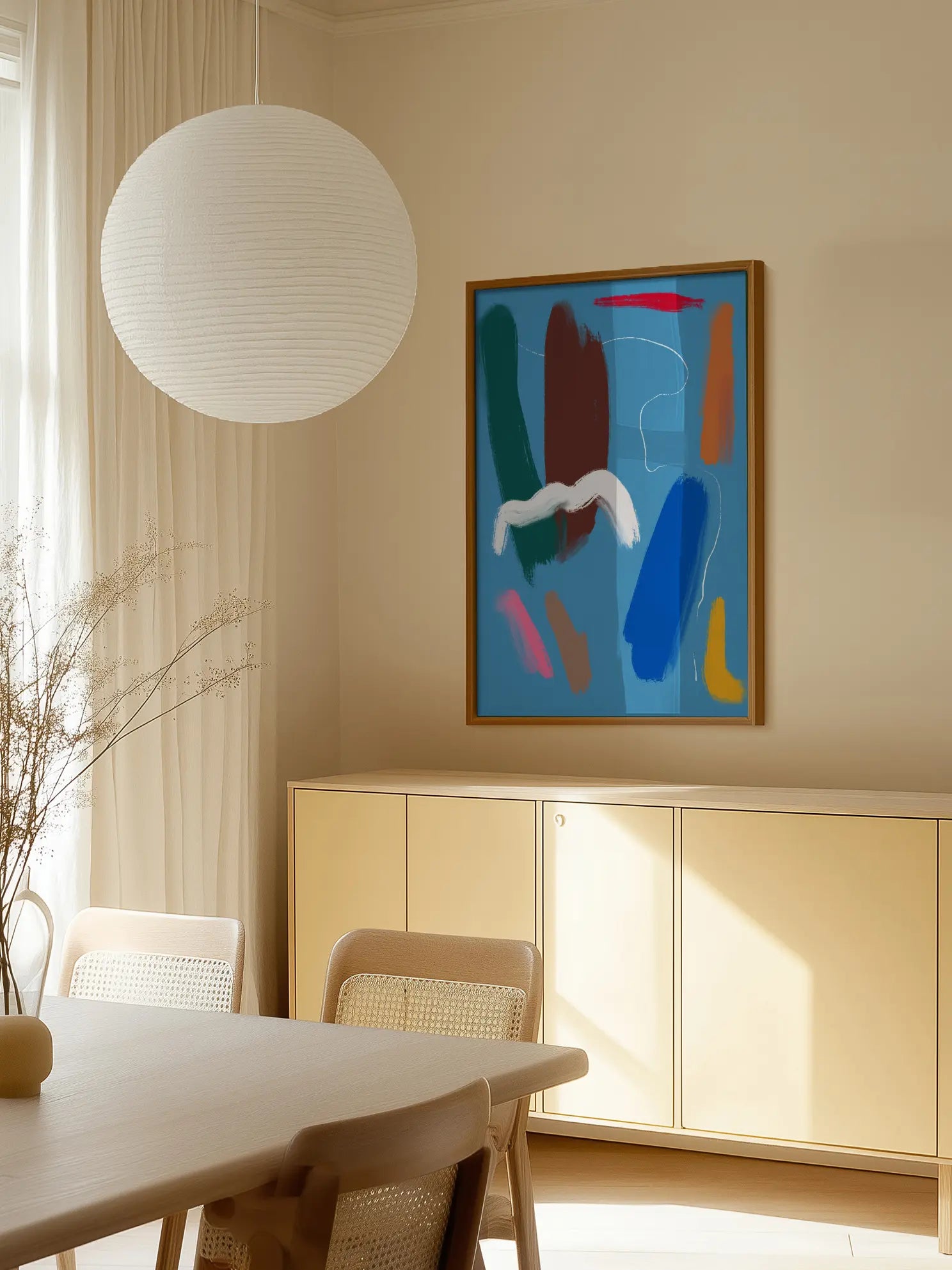 Colorful Paint Strokes Poster