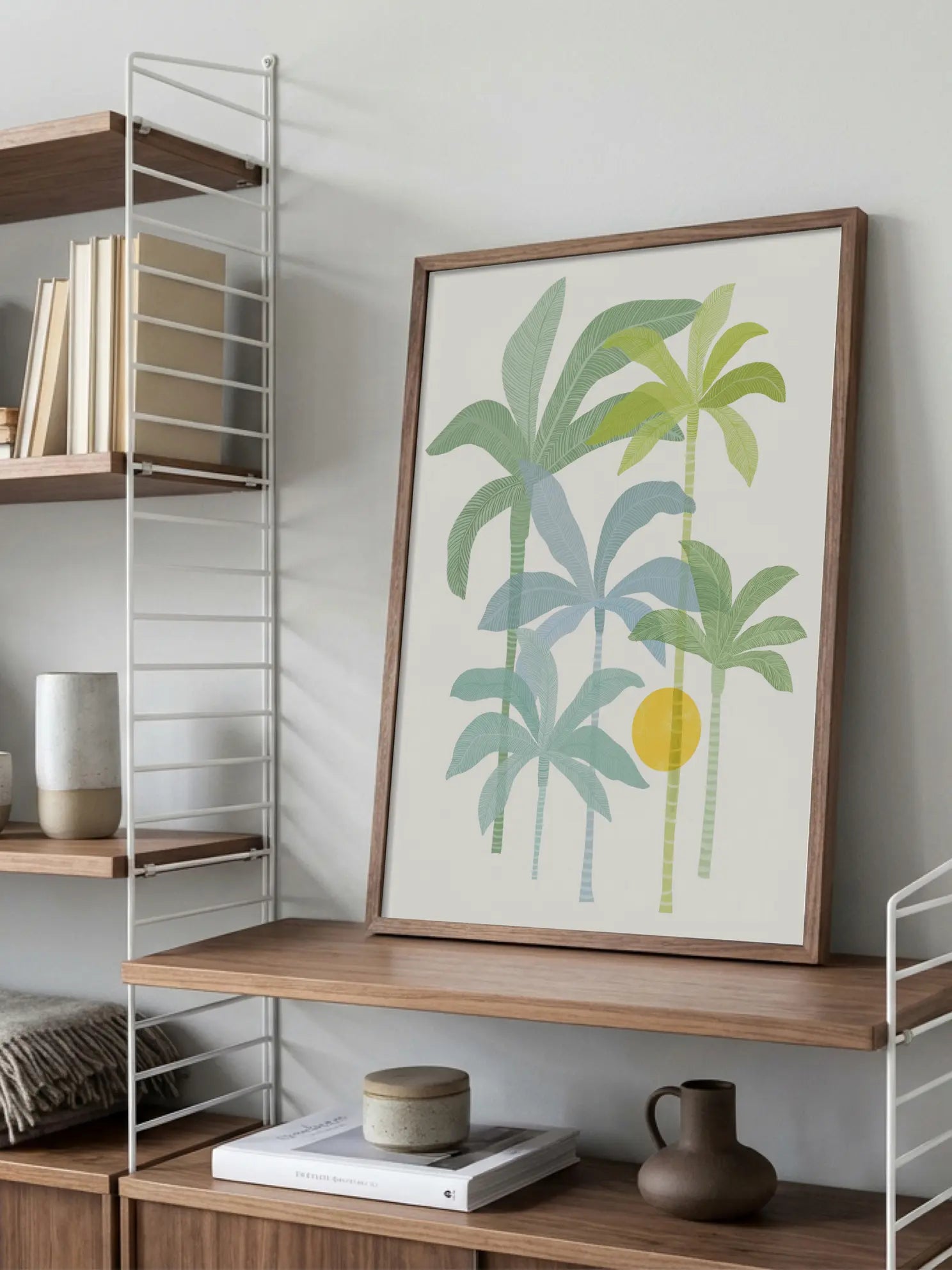 Colorful Palm Trees Poster