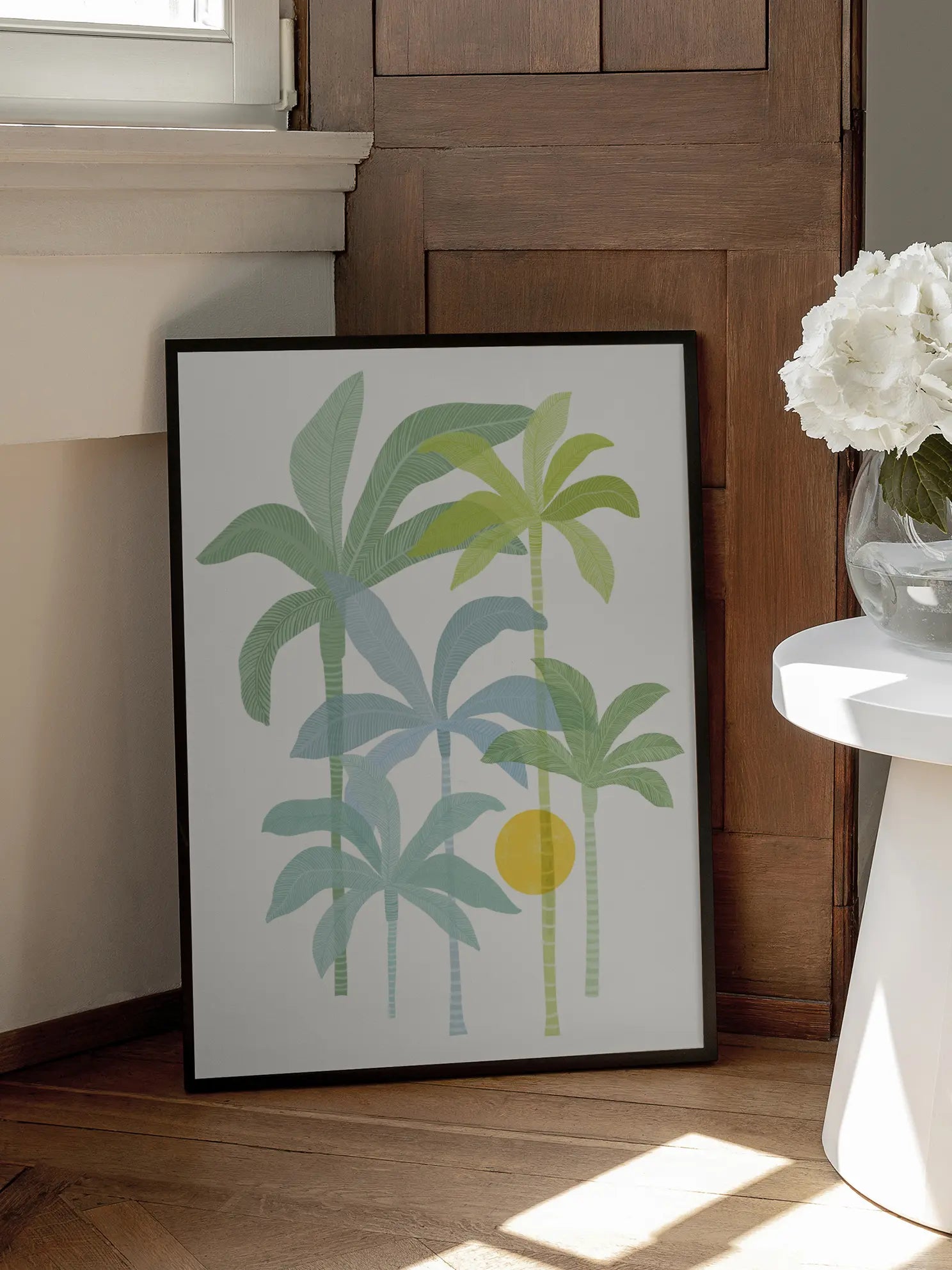 Colorful Palm Trees Poster