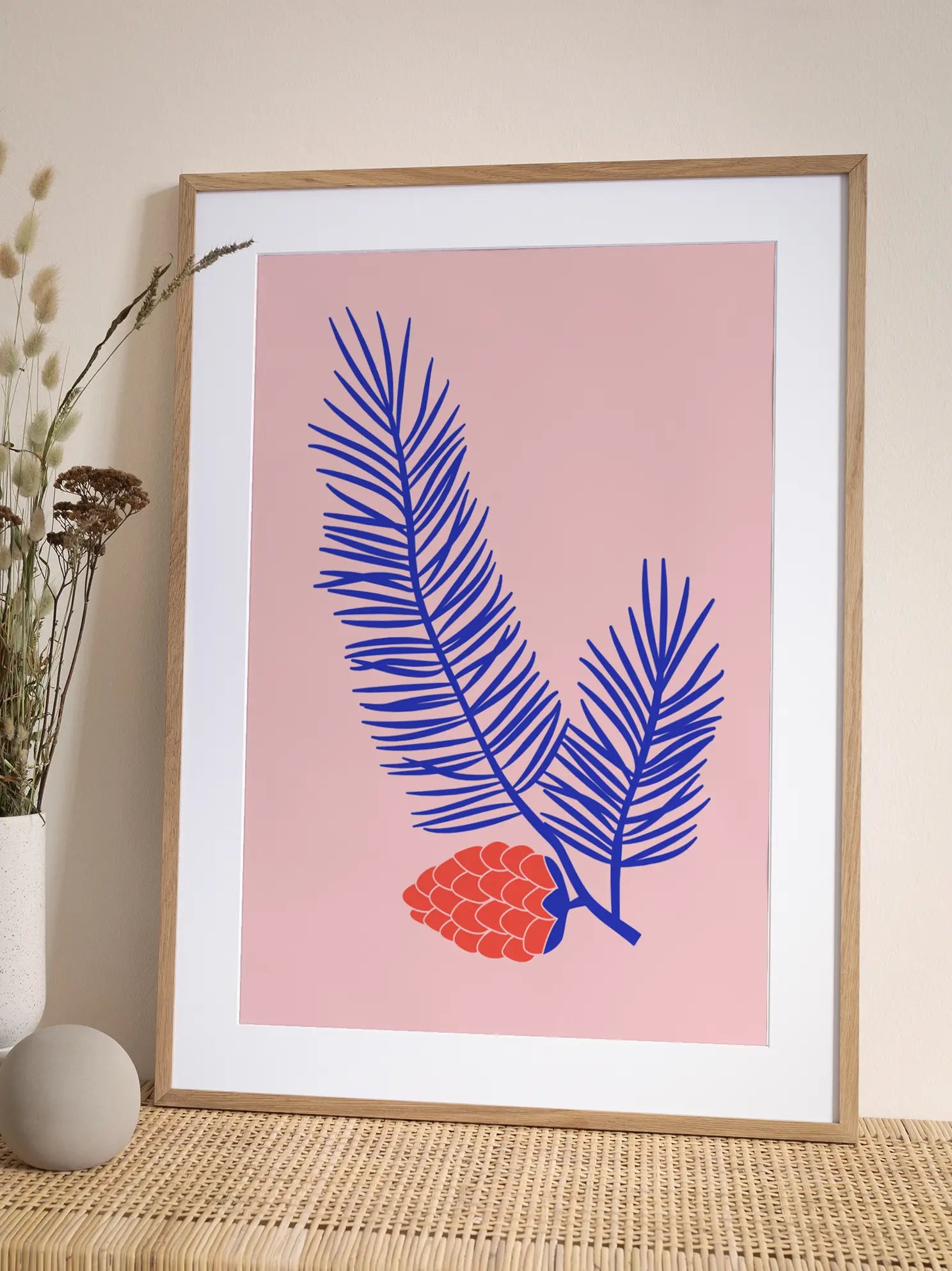 Colorful Pine Cone Poster