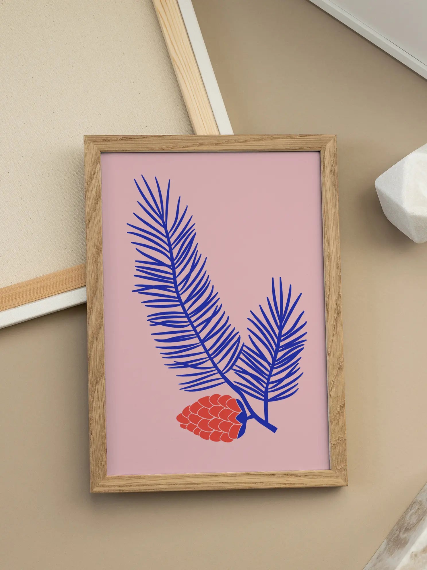 Colorful Pine Cone Poster