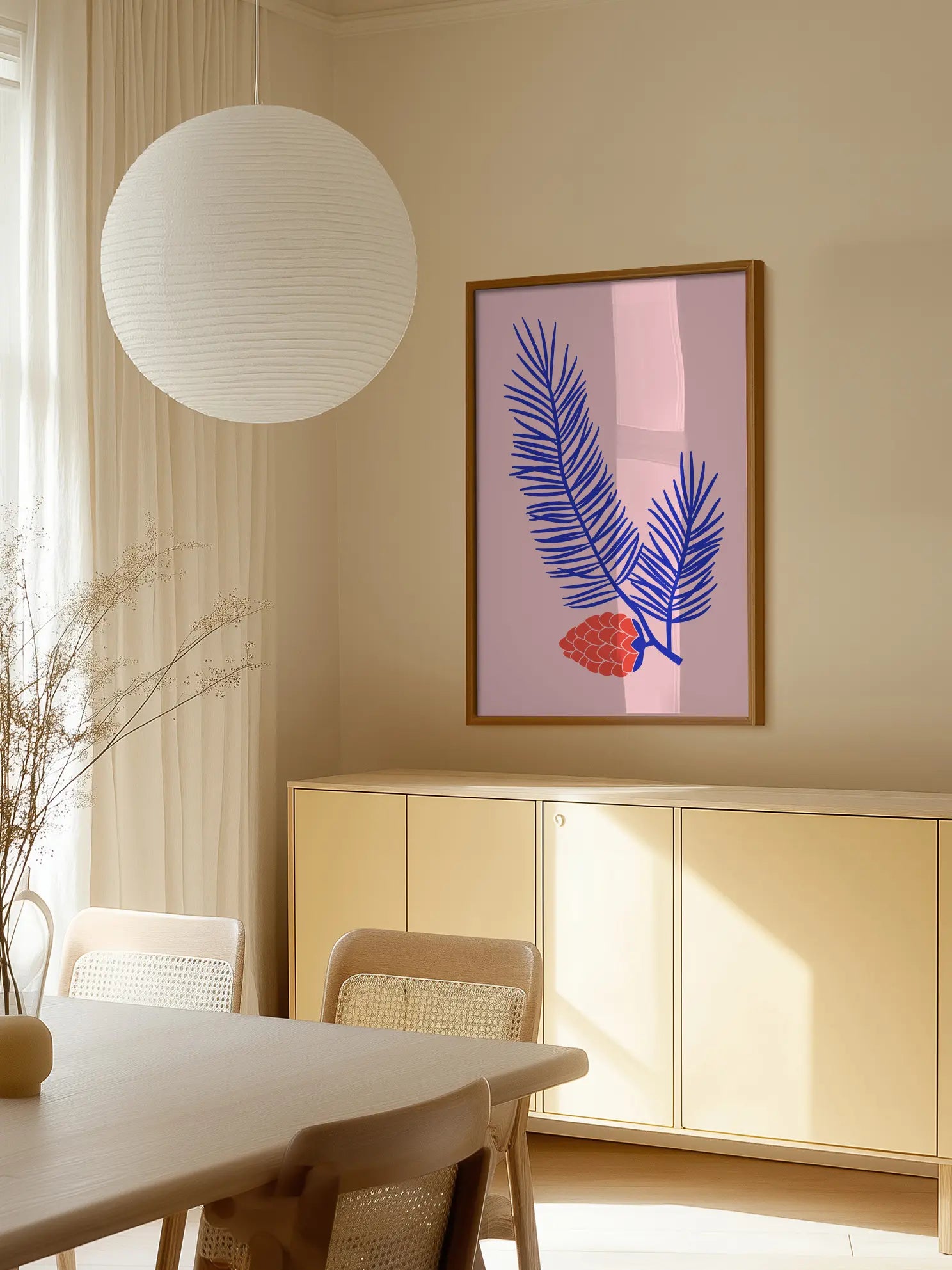 Colorful Pine Cone Poster