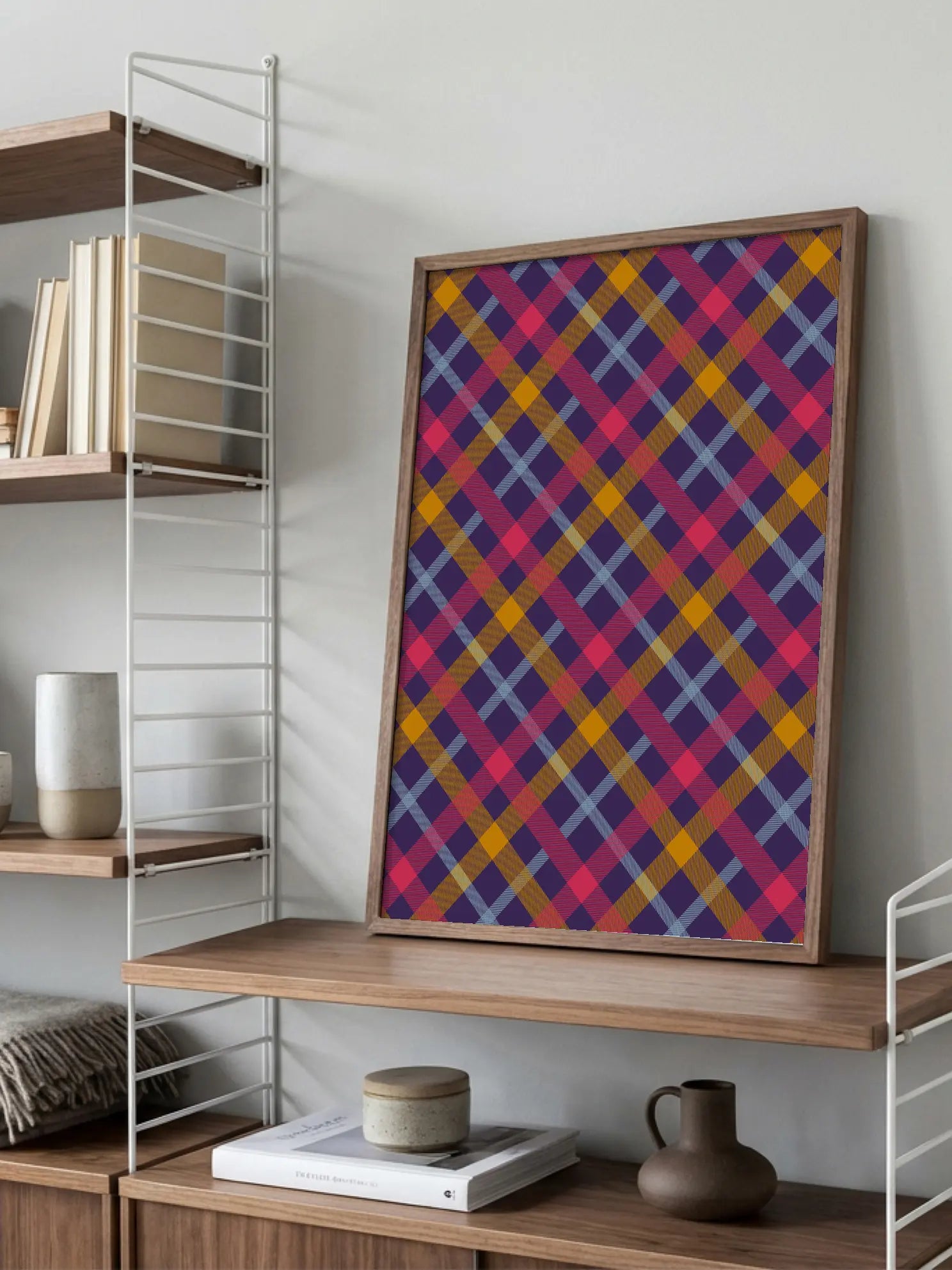 Colorful Plaid Poster