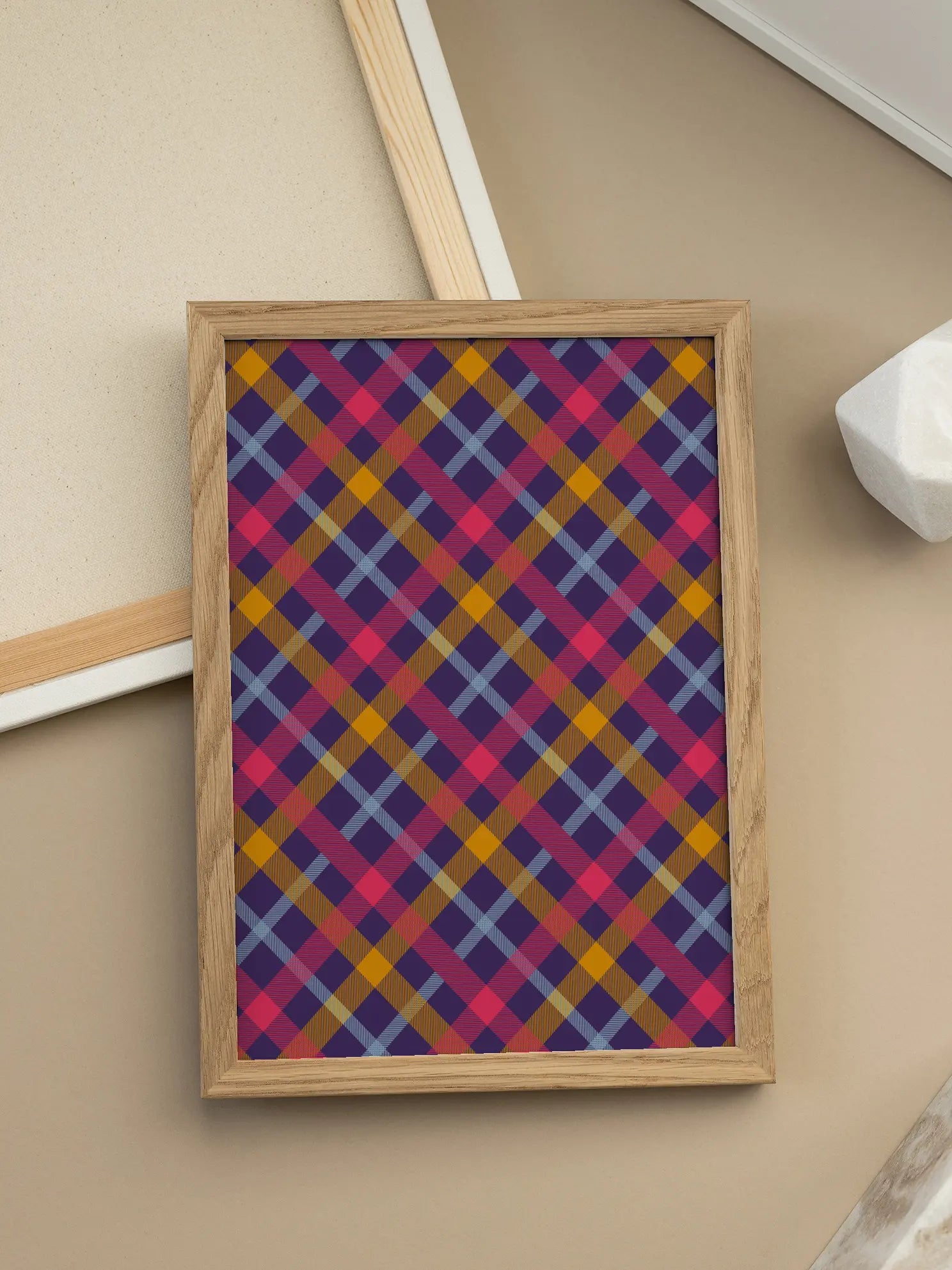 Colorful Plaid Poster