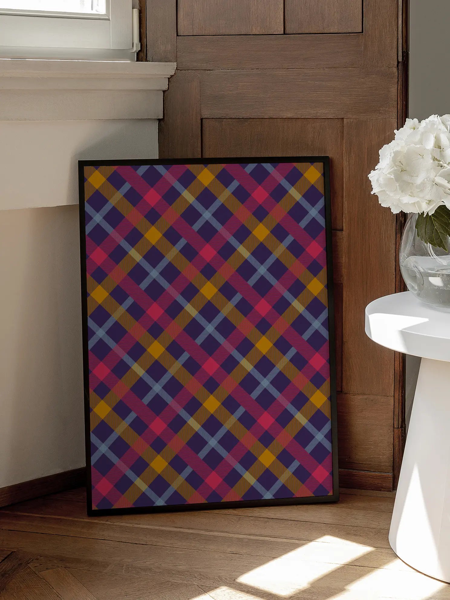 Colorful Plaid Poster