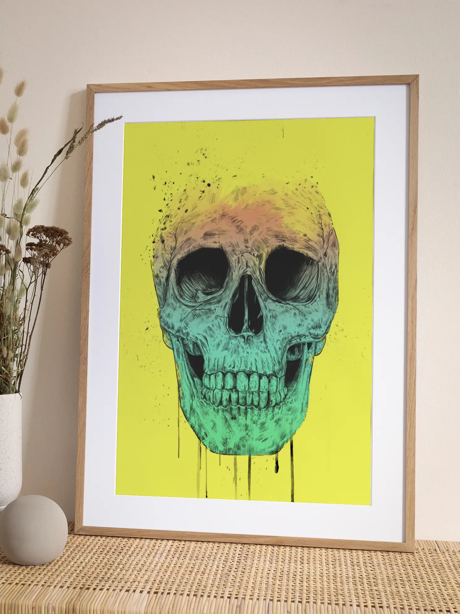 Colorful Skull Poster