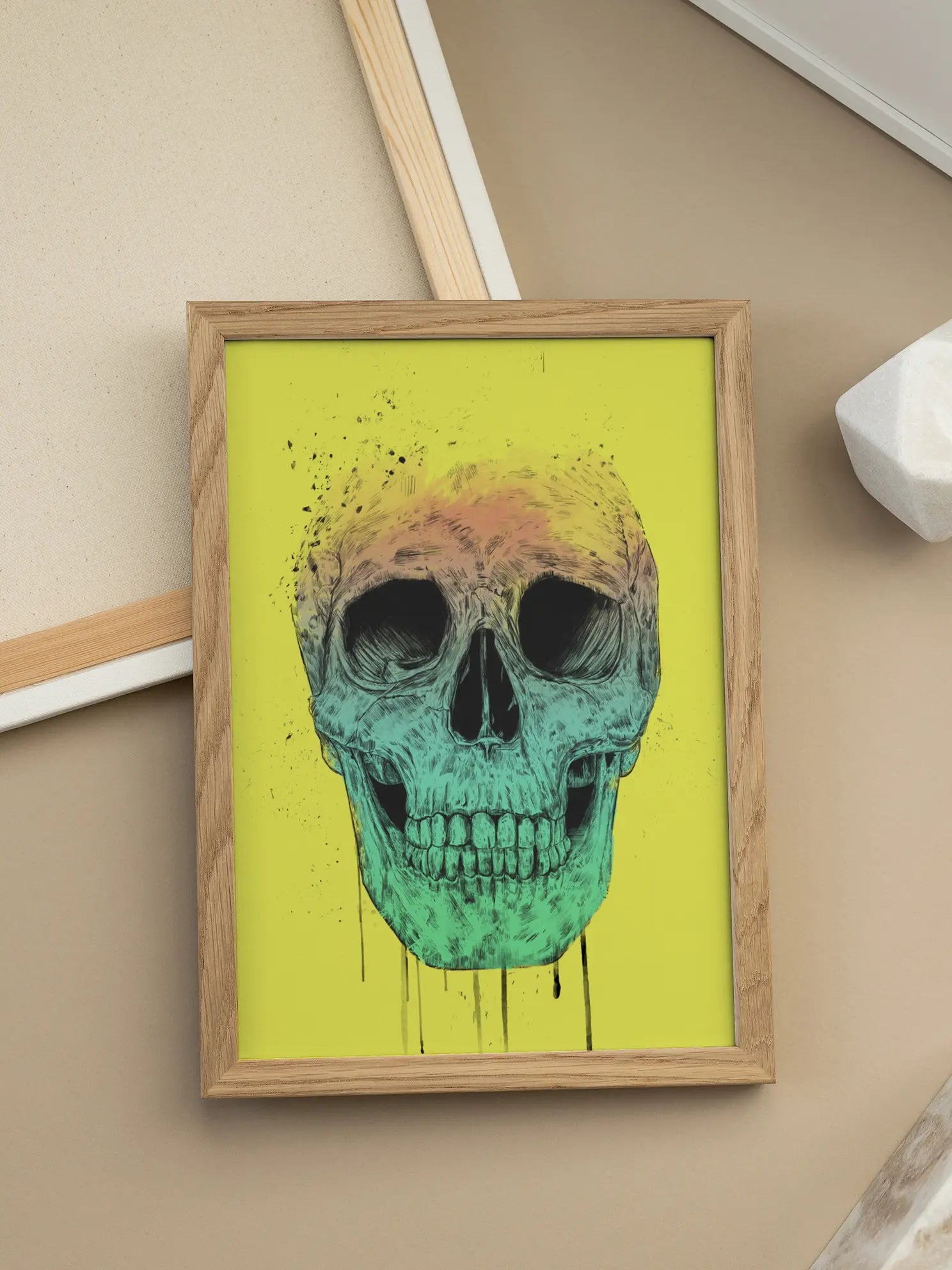 Colorful Skull Poster