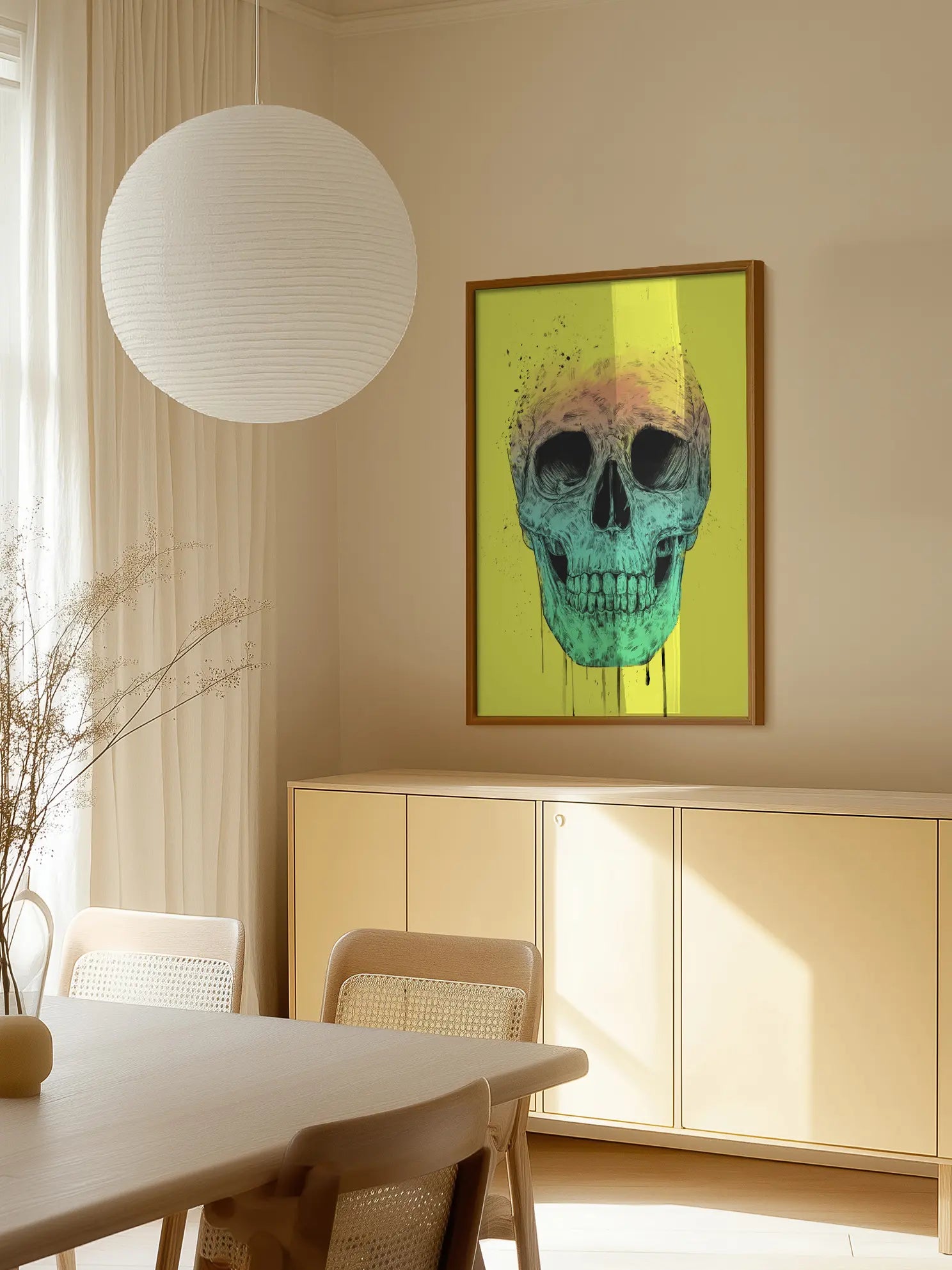 Colorful Skull Poster
