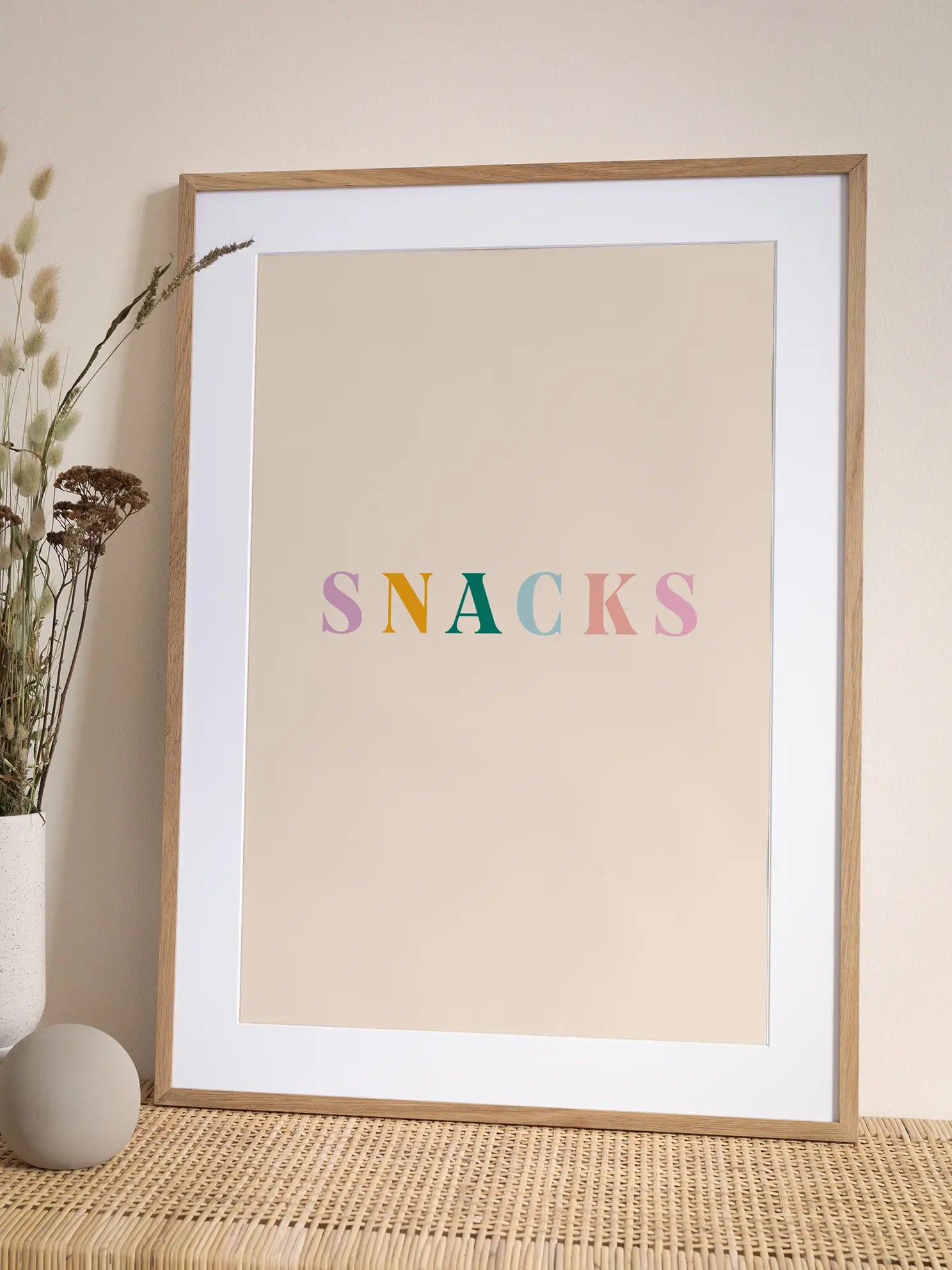 Colorful Snacks Poster