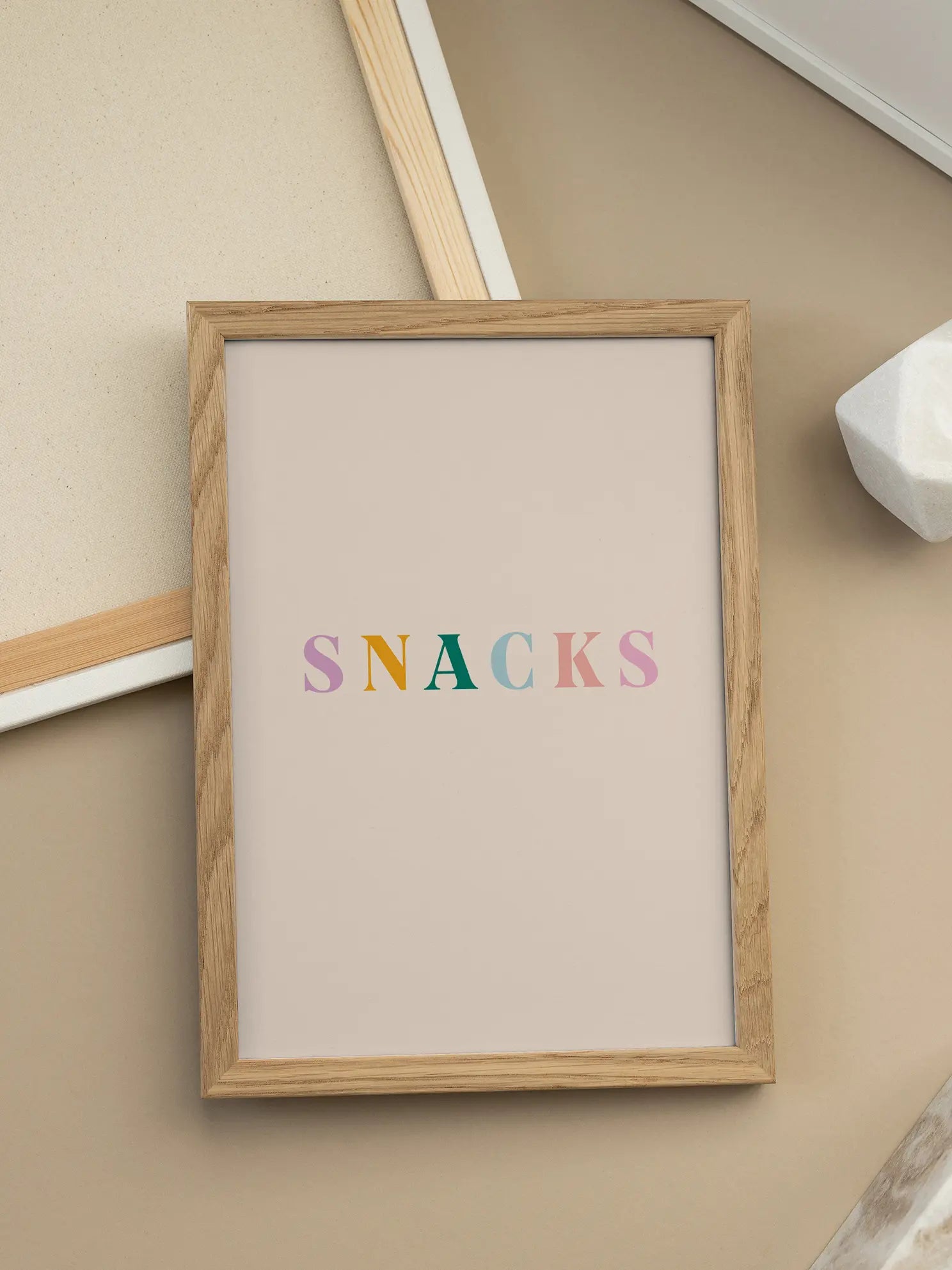 Colorful Snacks Poster