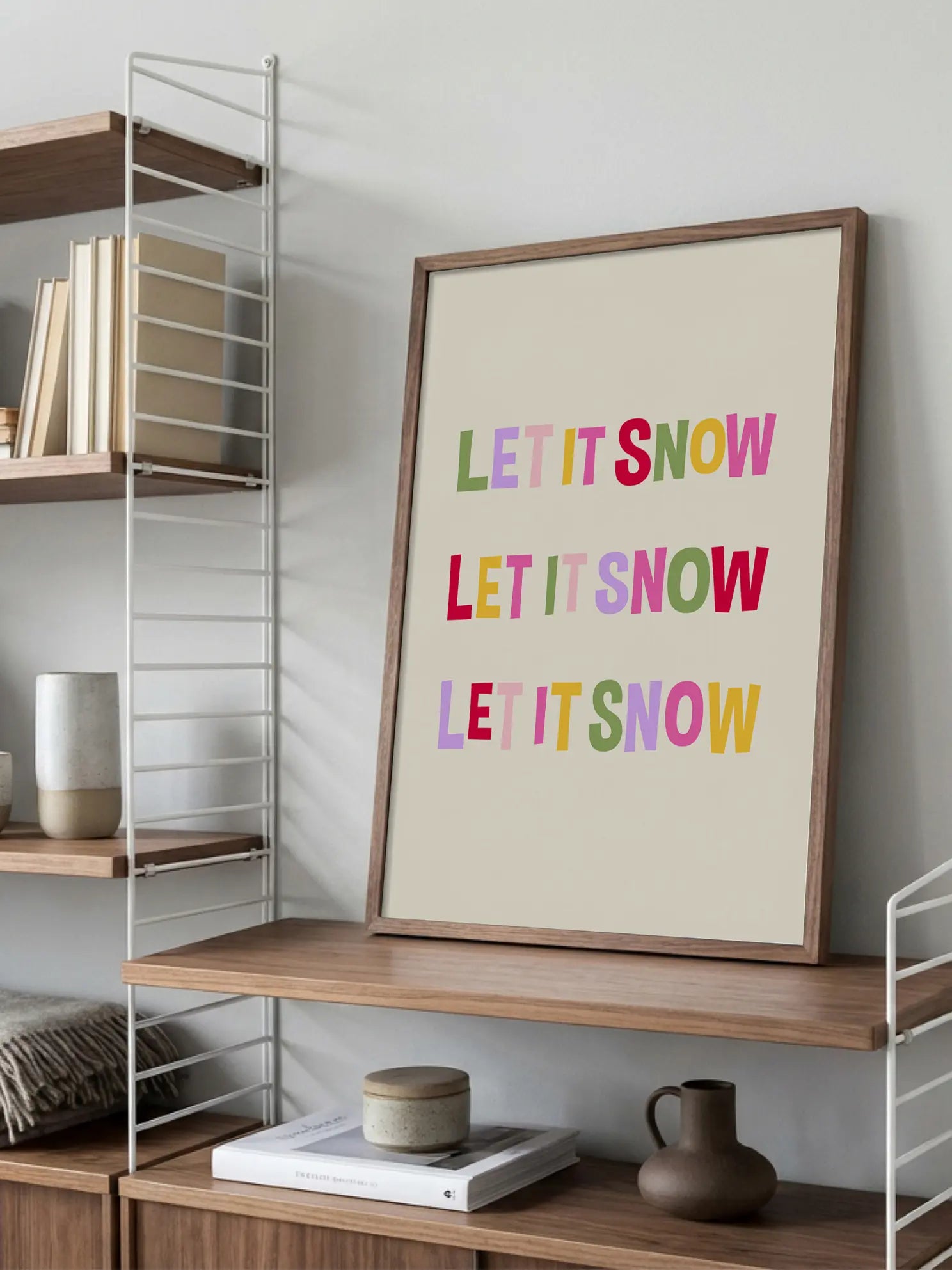 Colorful Snow Poster