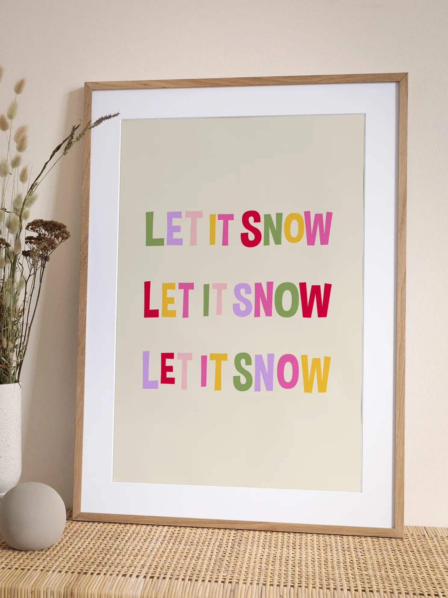 Colorful Snow Poster