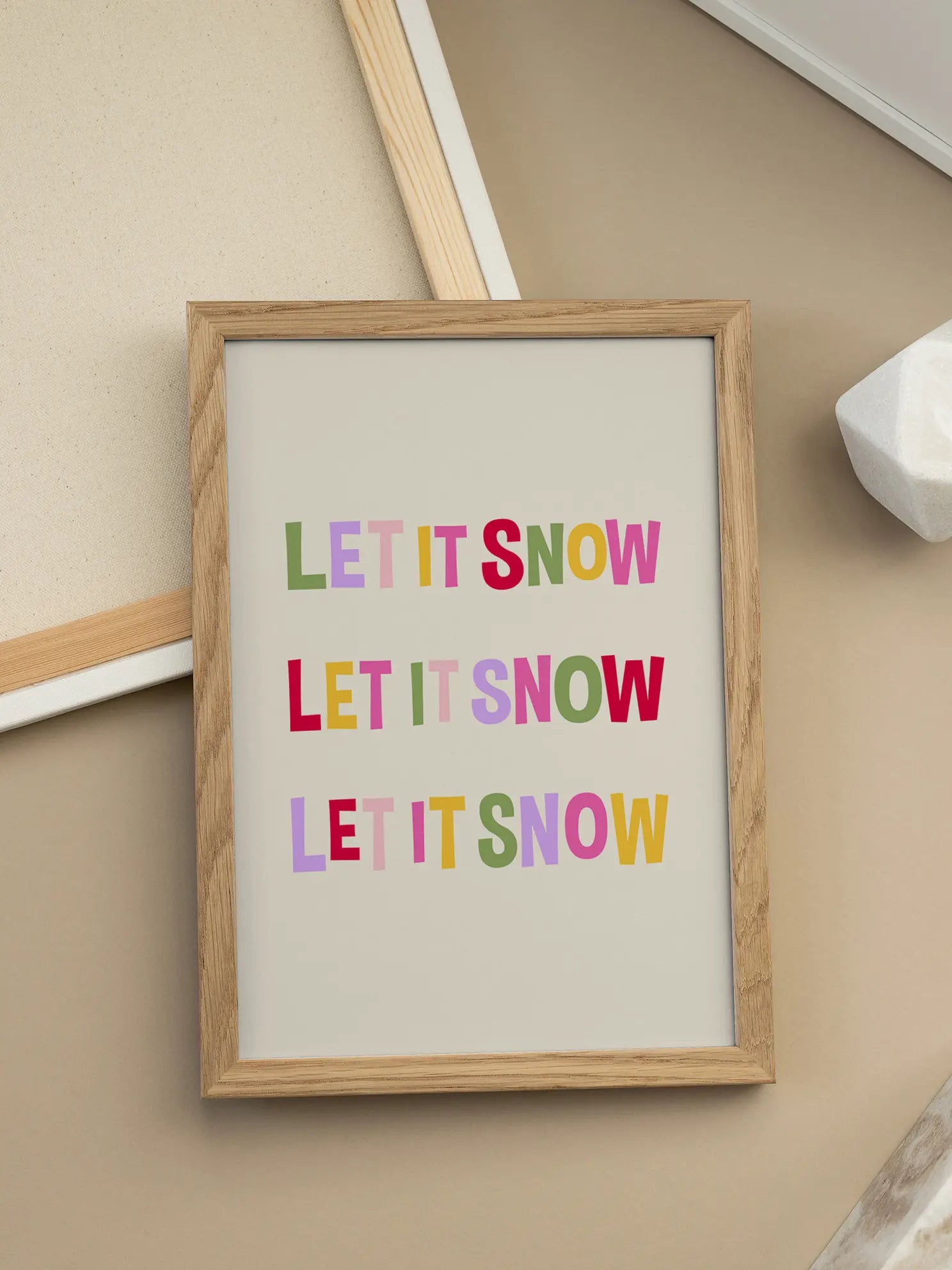 Colorful Snow Poster