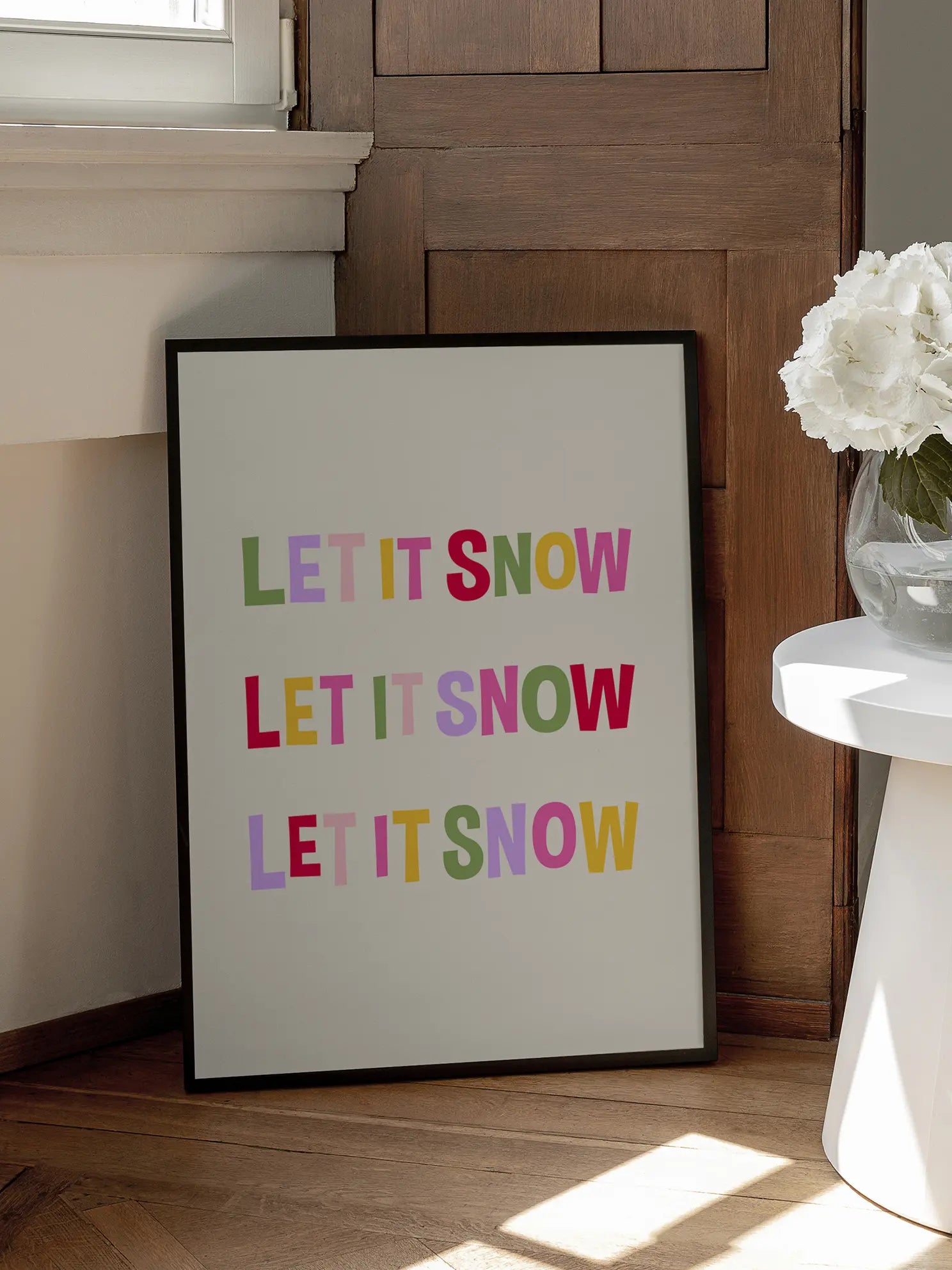 Colorful Snow Poster