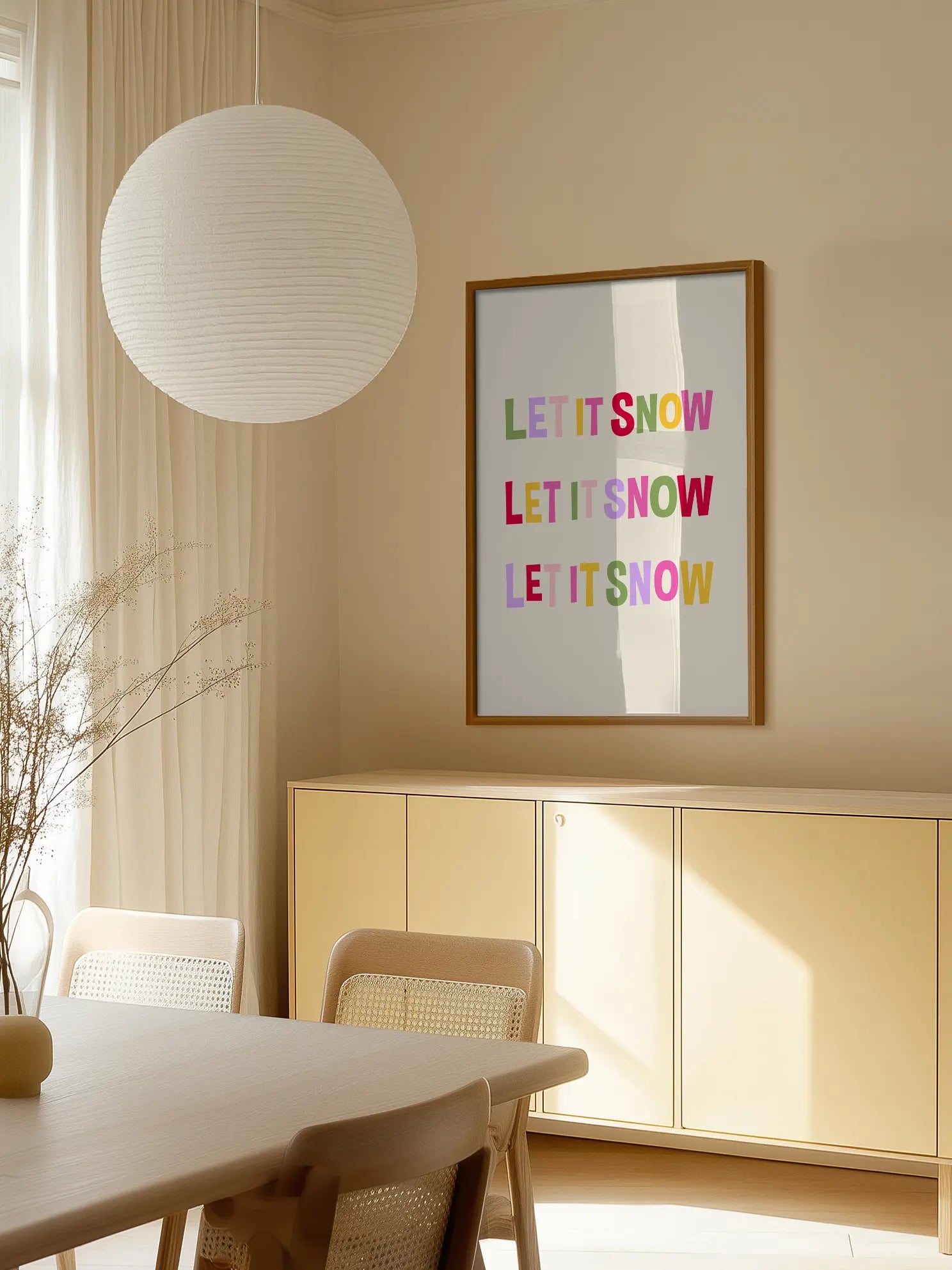 Colorful Snow Poster