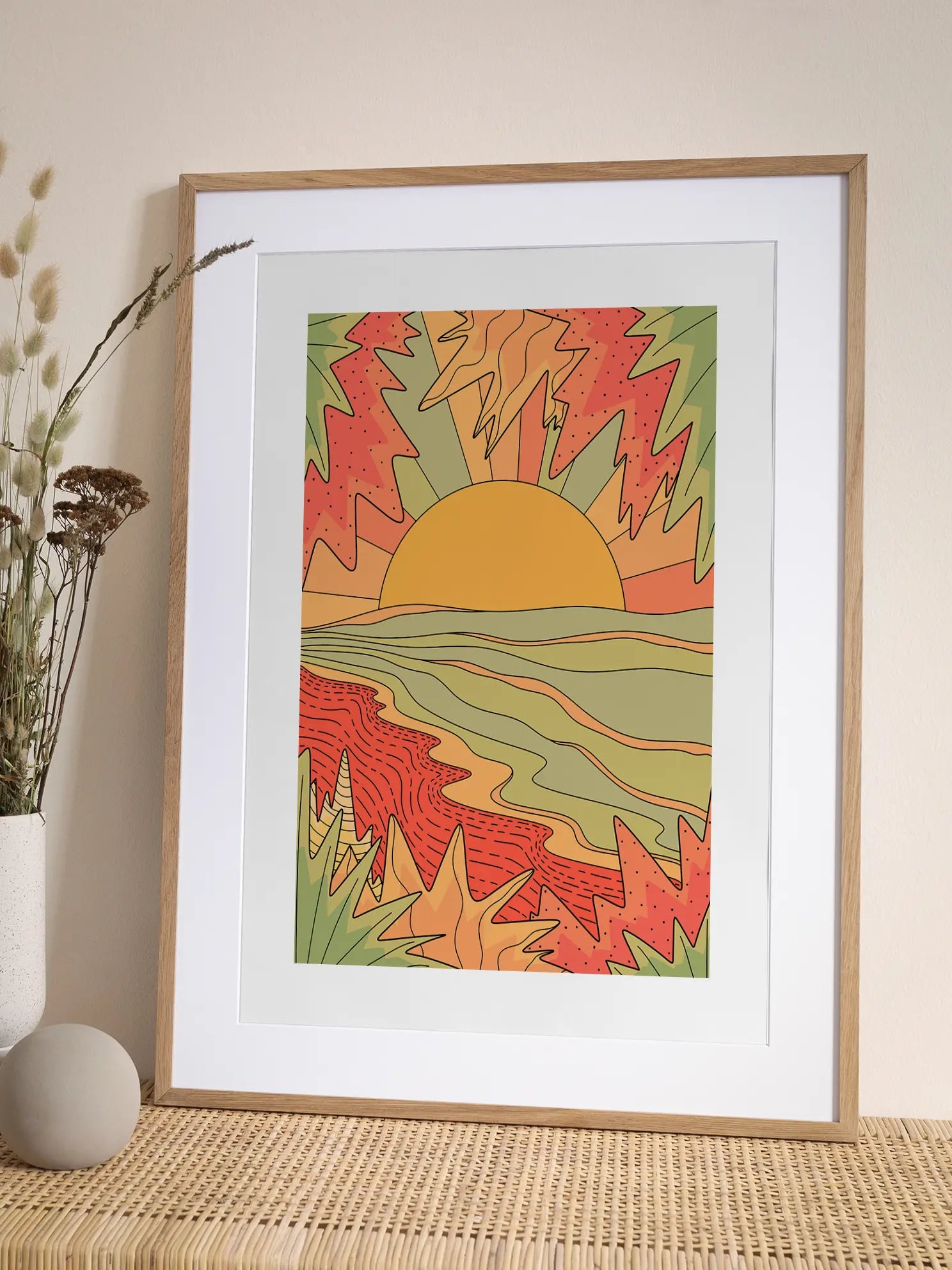 Colorful Sunset Poster
