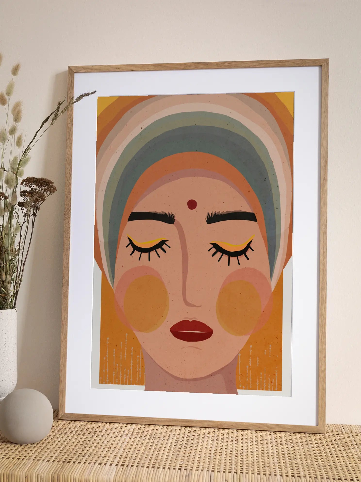 Colorful Turban Poster
