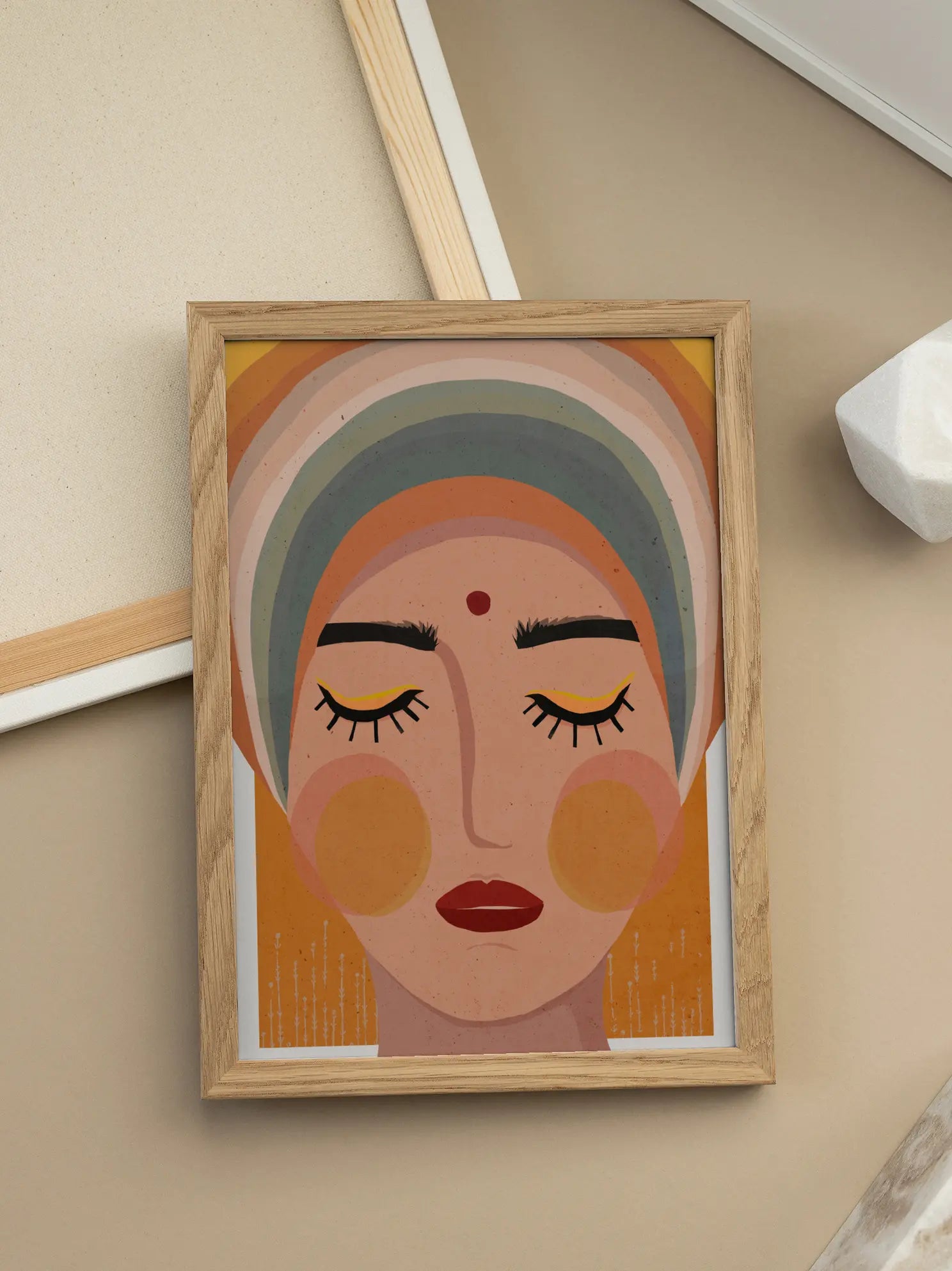 Colorful Turban Poster
