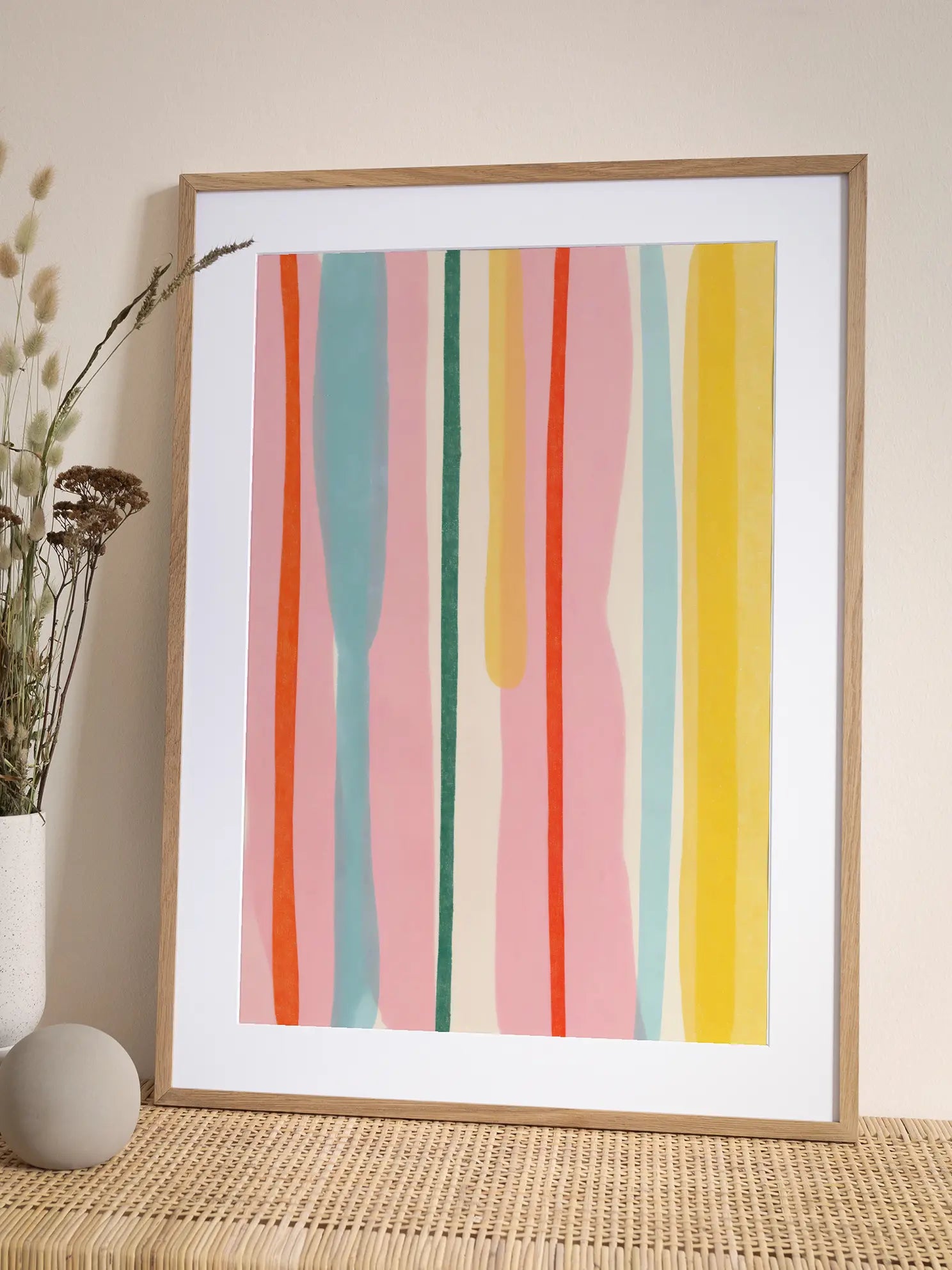Colorful Vertical Lines Poster