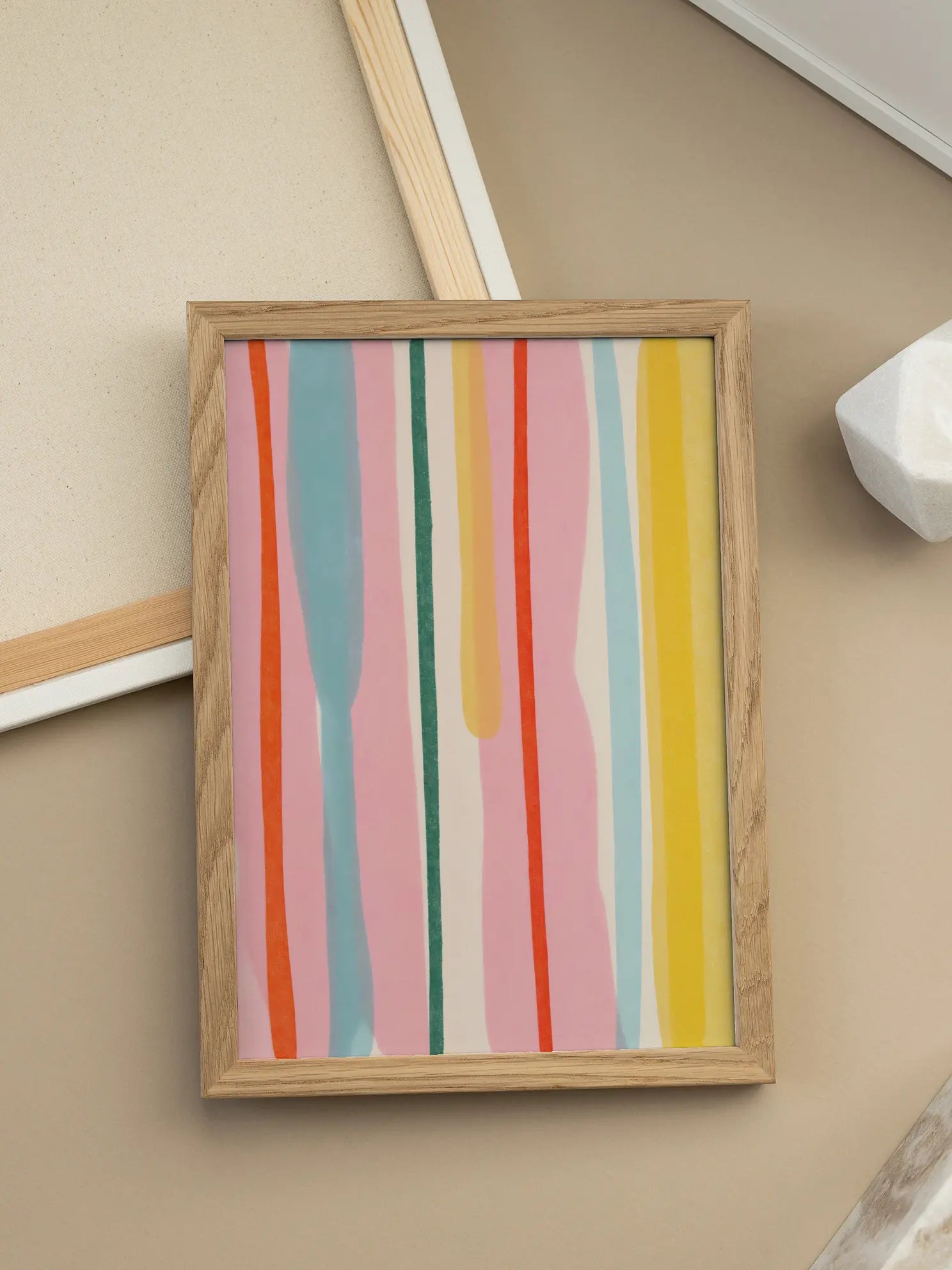 Colorful Vertical Lines Poster