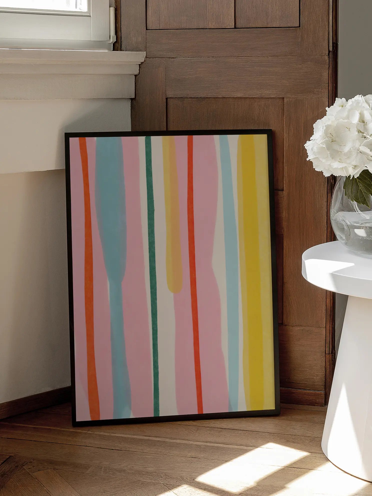 Colorful Vertical Lines Poster