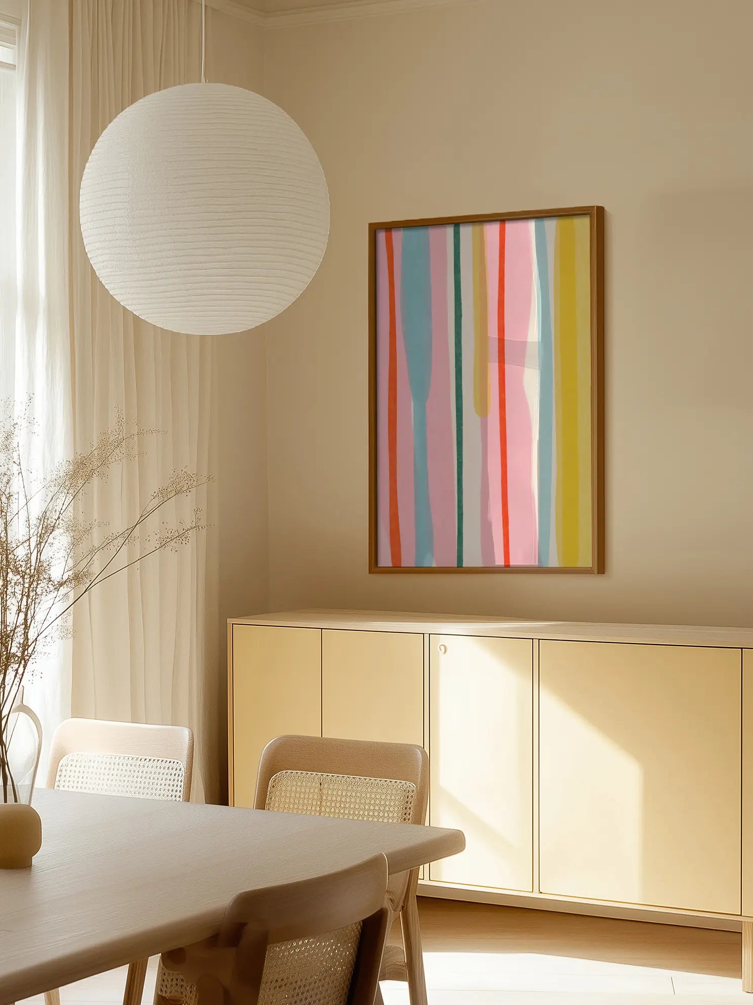 Colorful Vertical Lines Poster