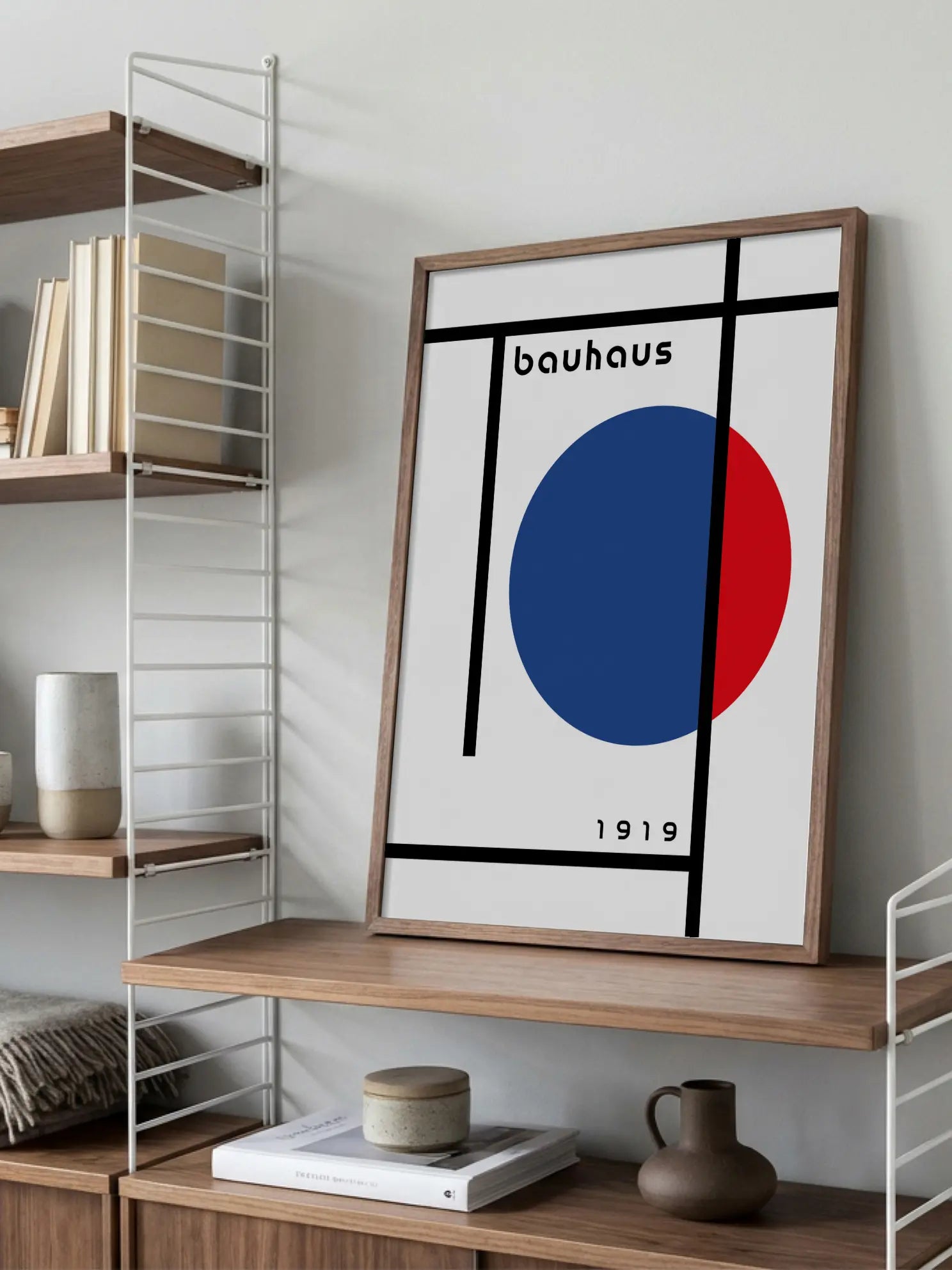 Contrast Blue — Bauhaus 1919 Poster