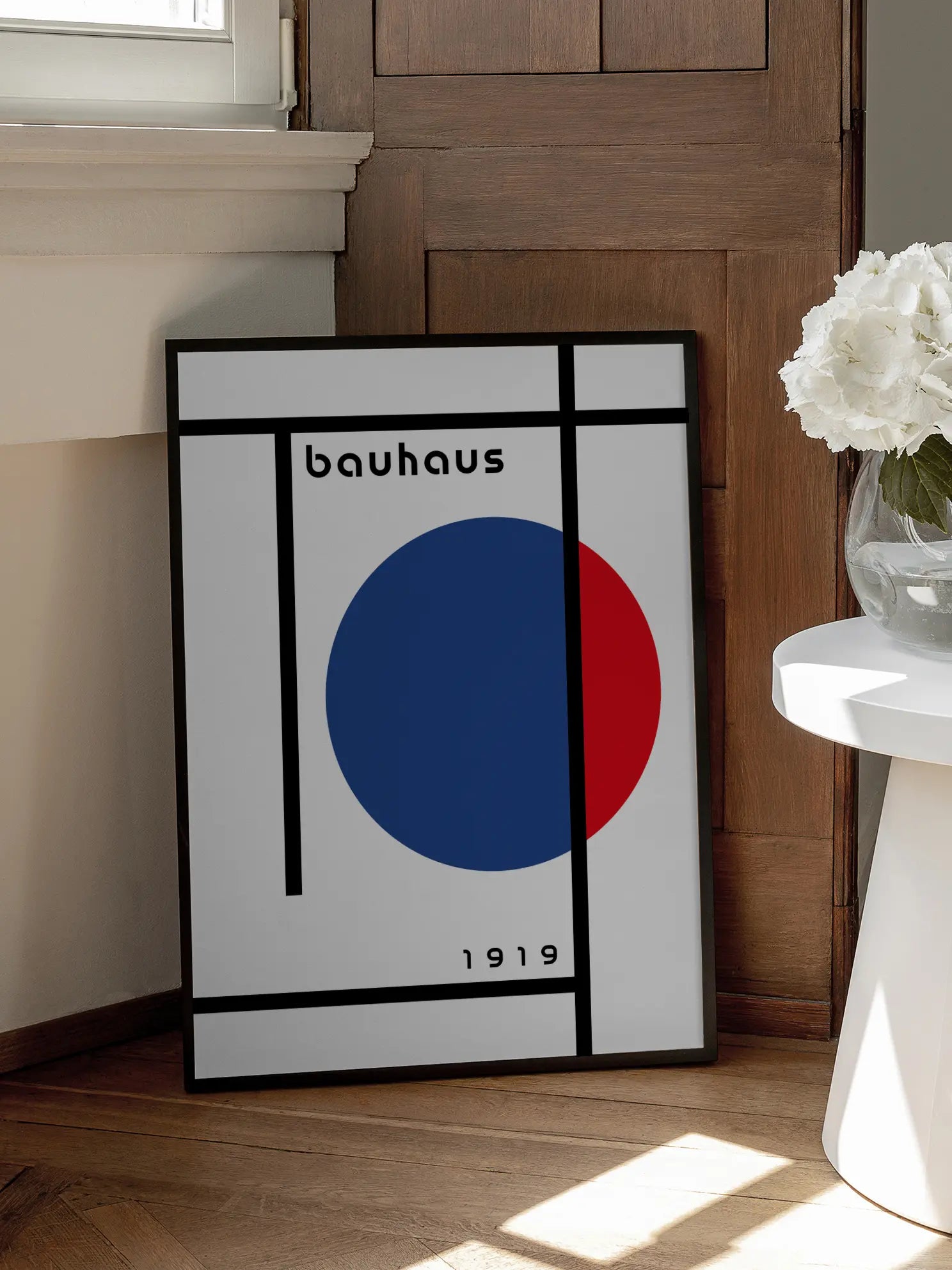 Contrast Blue — Bauhaus 1919 Poster