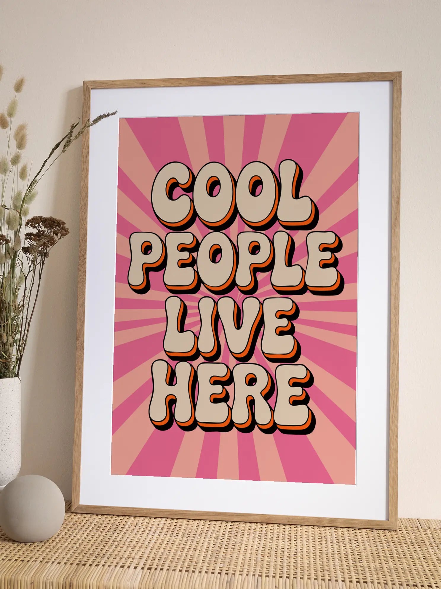 Cool People Live Here Poster