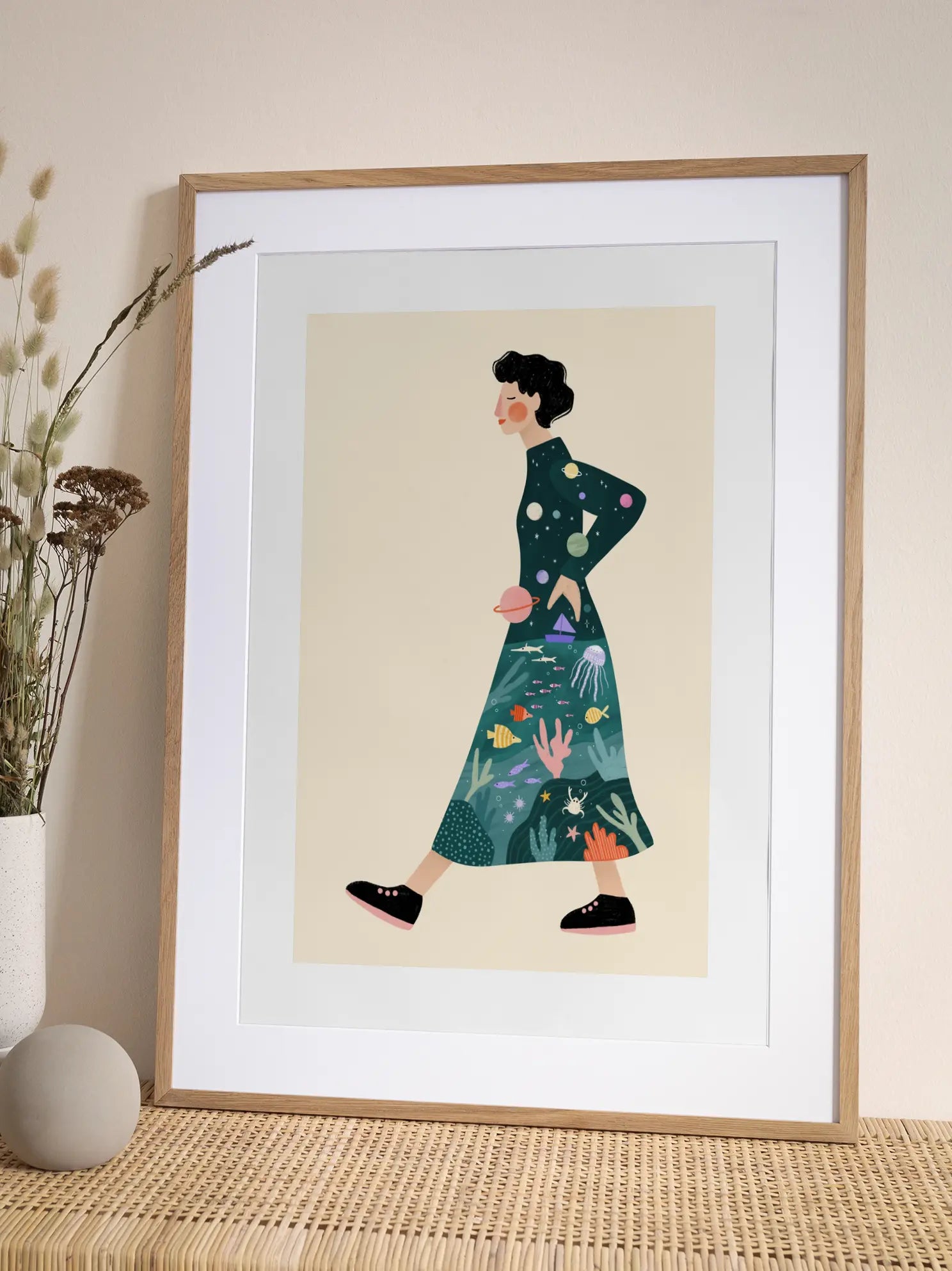Cosmic Journey Dress Poster