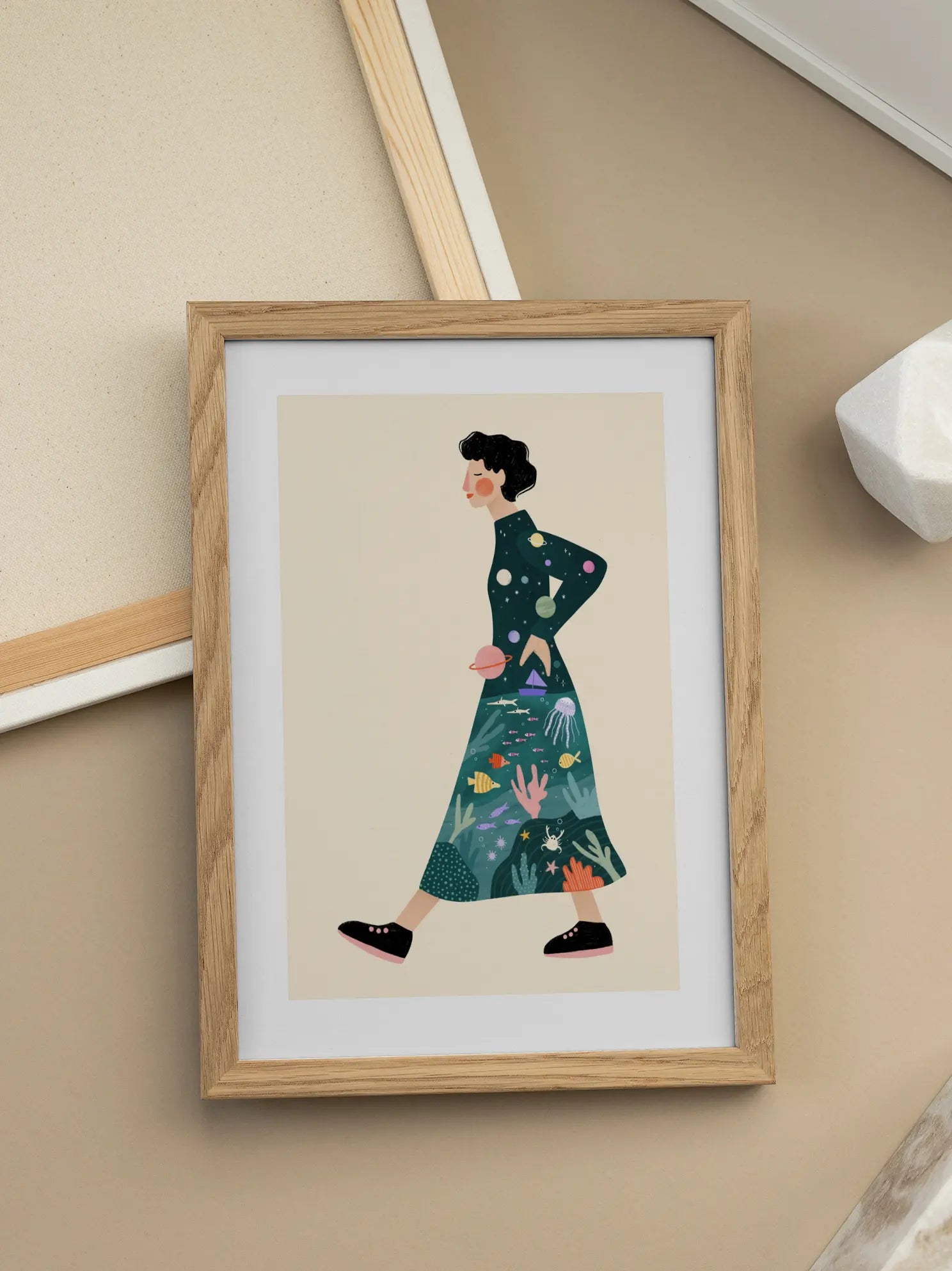 Cosmic Journey Dress Poster