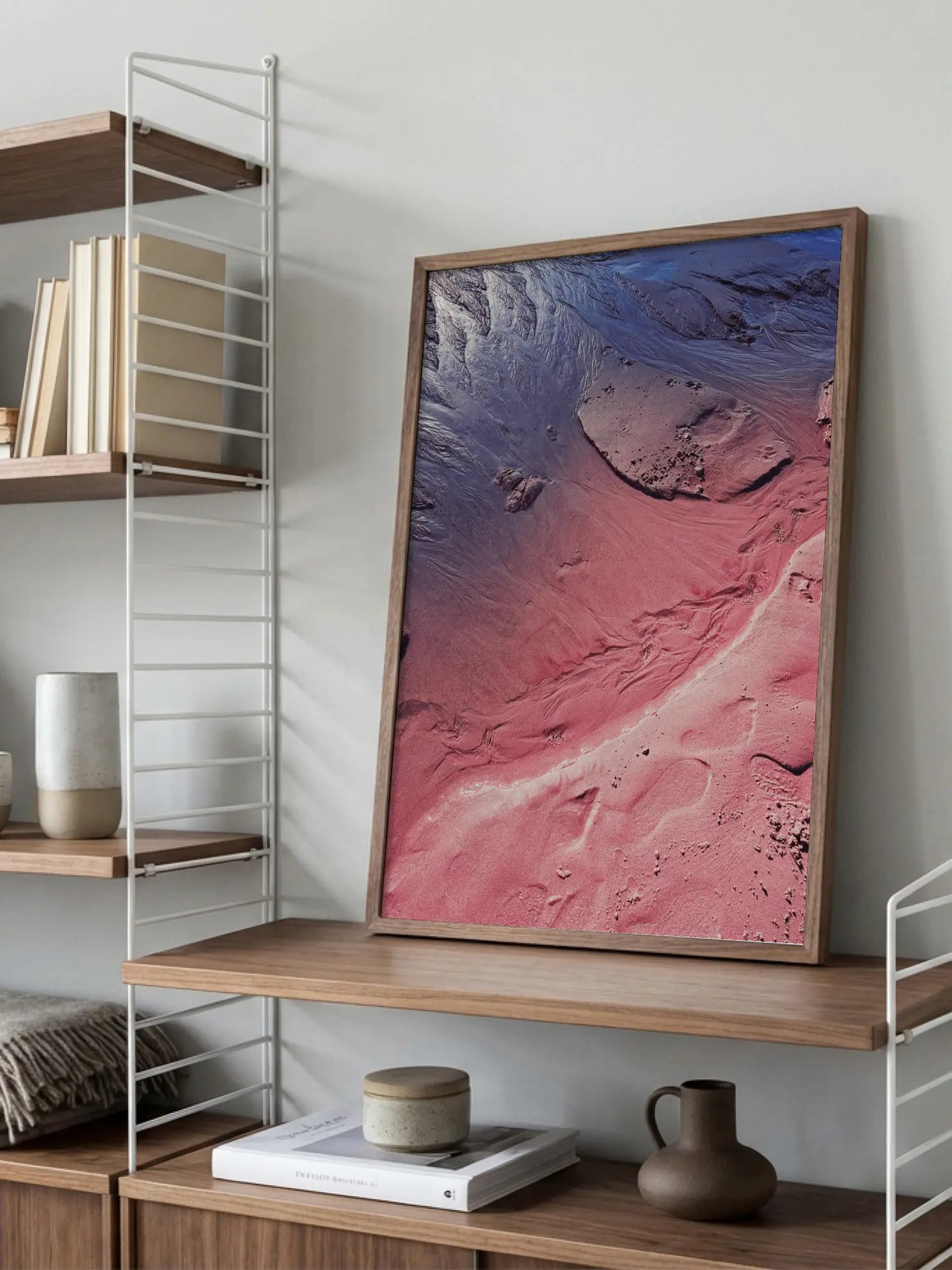 Crimson Tides Flow Poster