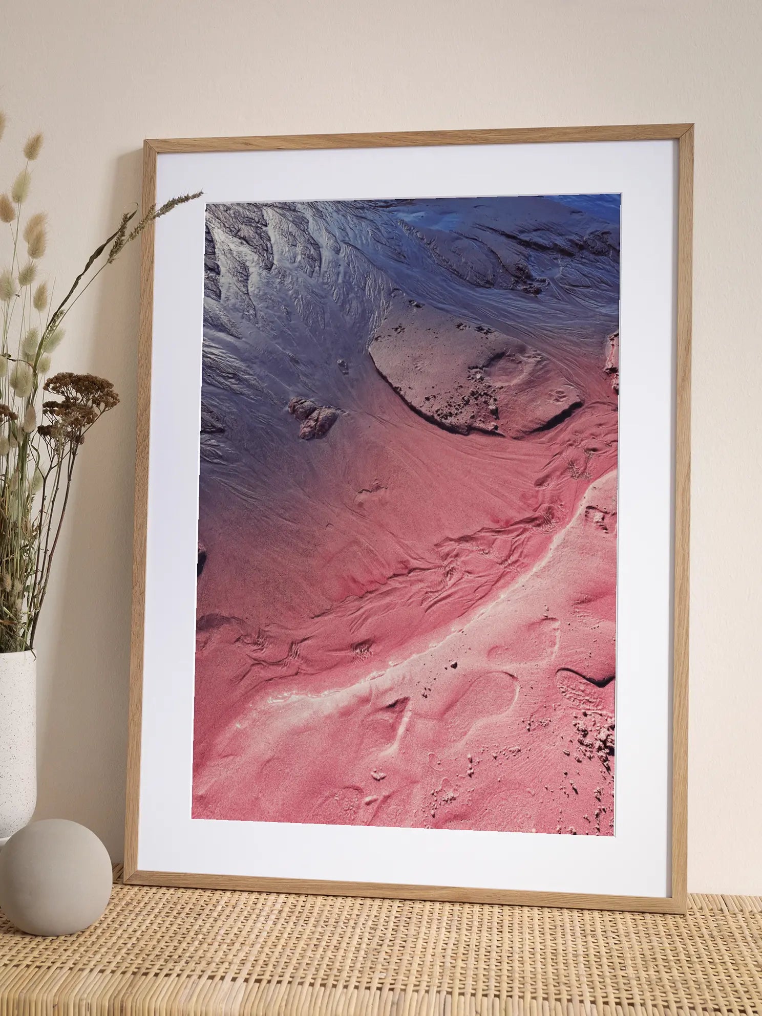 Crimson Tides Flow Poster