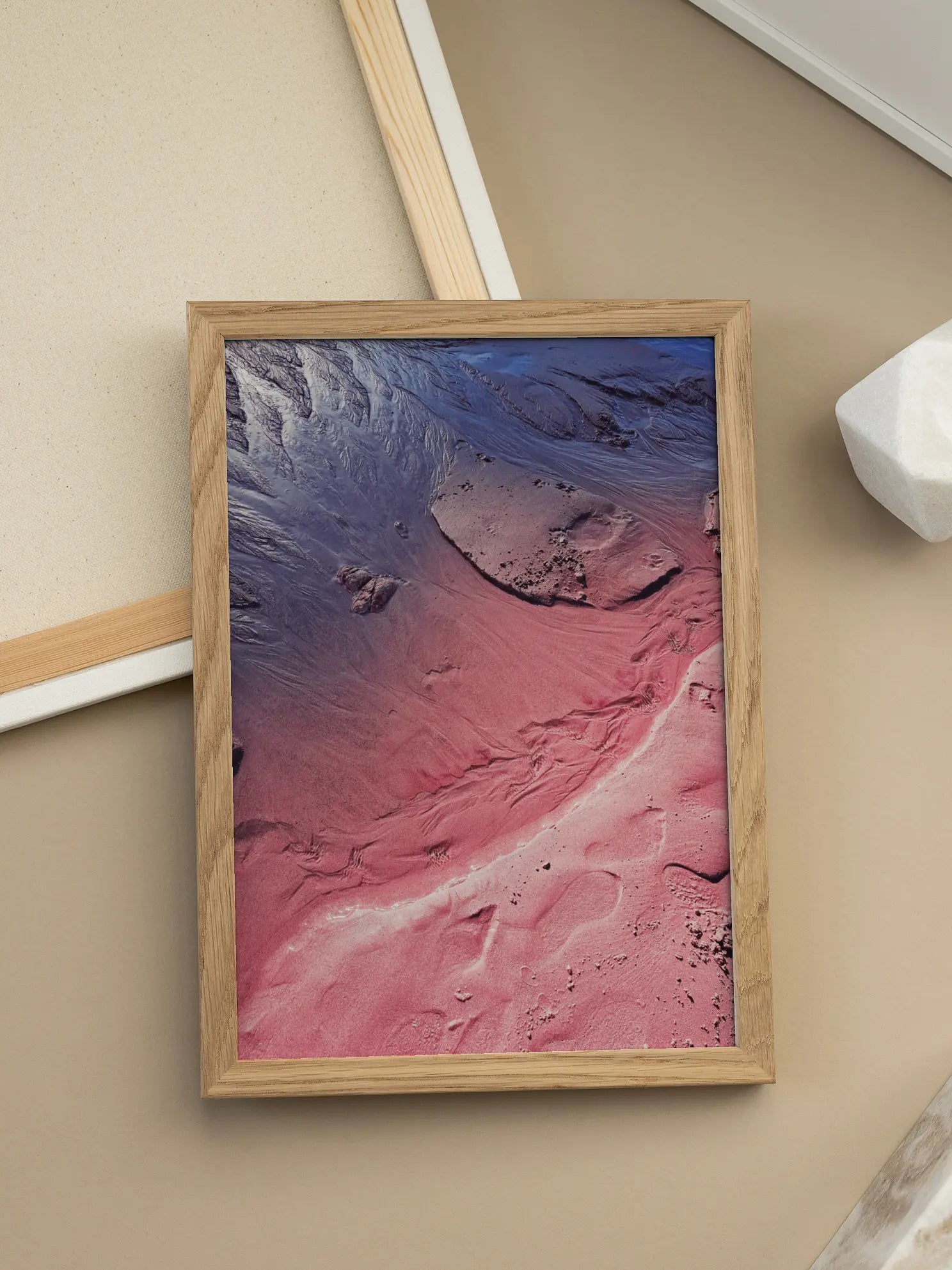 Crimson Tides Flow Poster