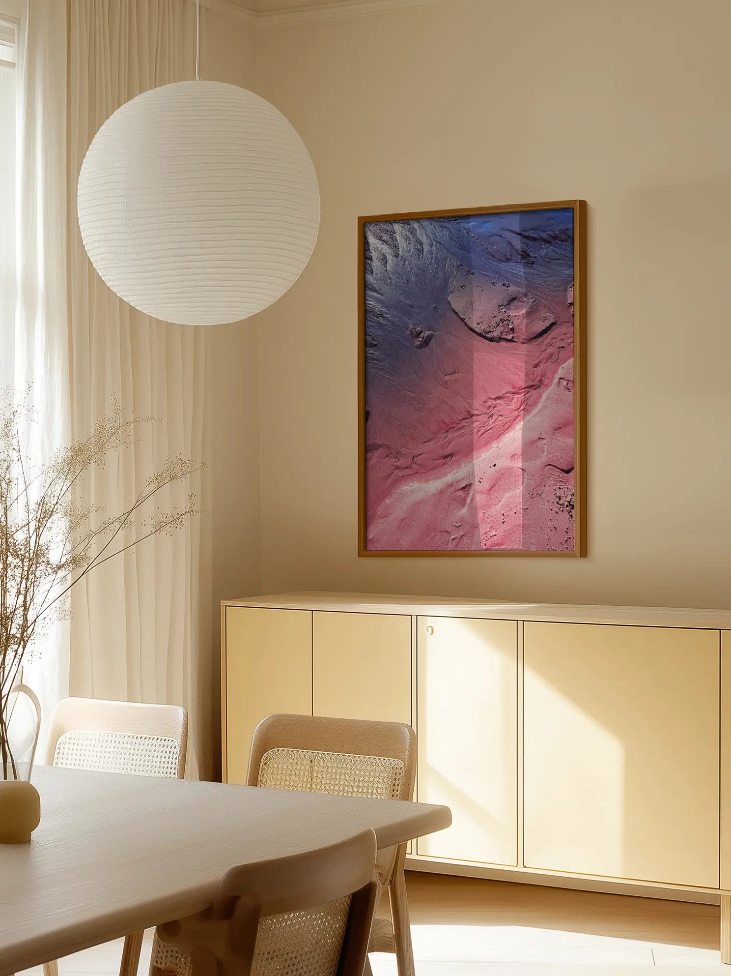 Crimson Tides Flow Poster