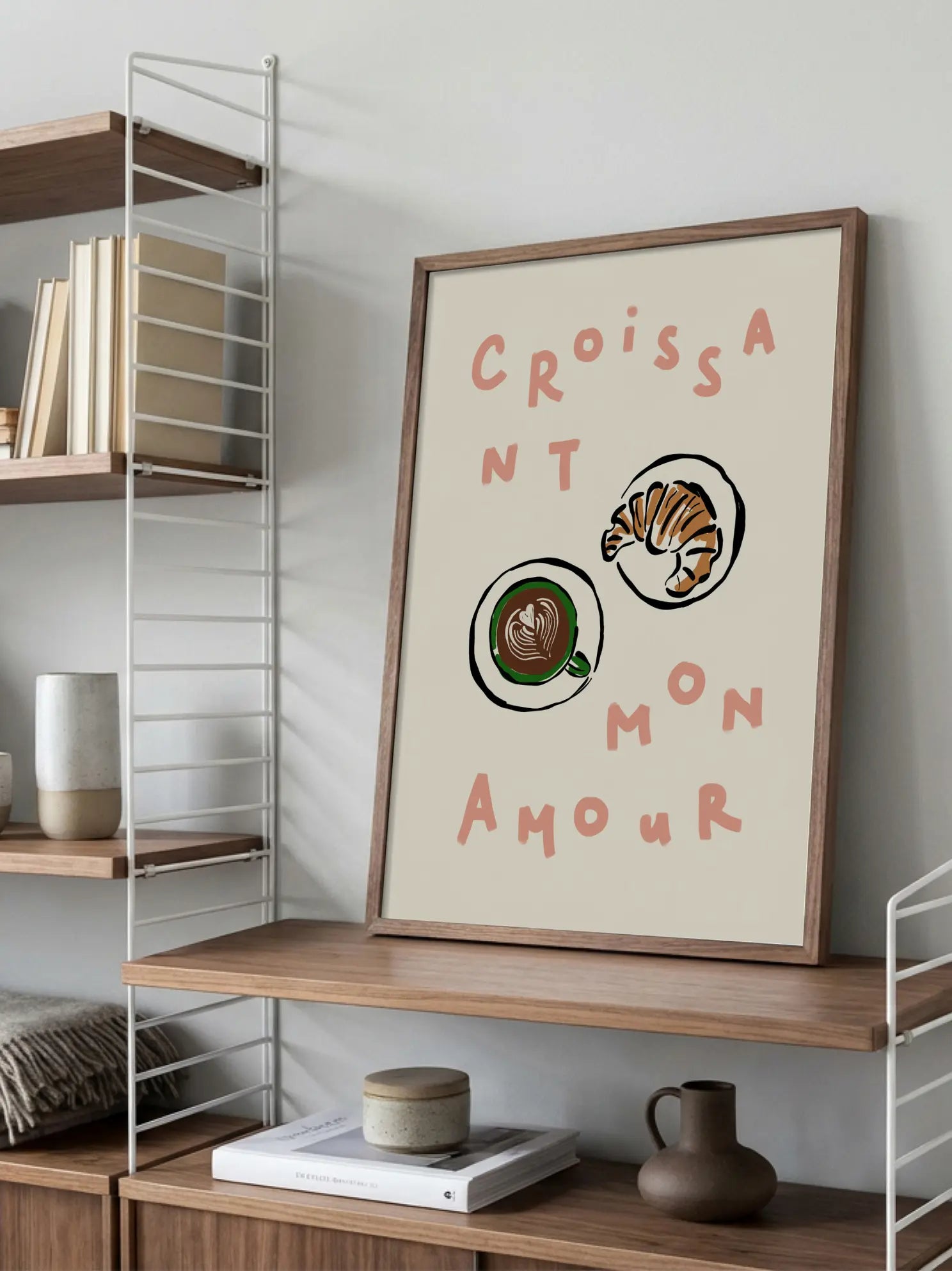 Croissant Mon Amour Poster